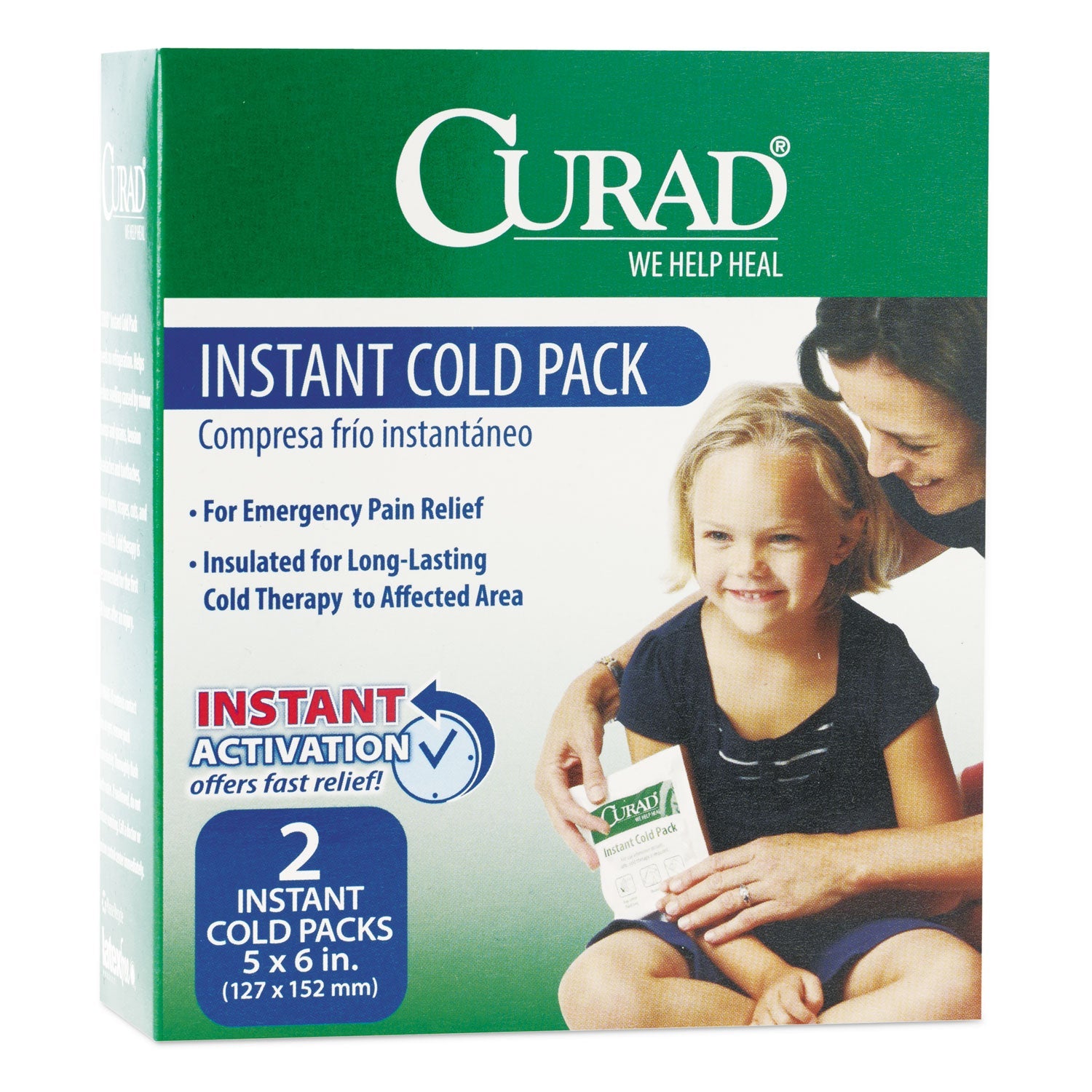 Curad Instant Cold Pack | 5x6 2/Box