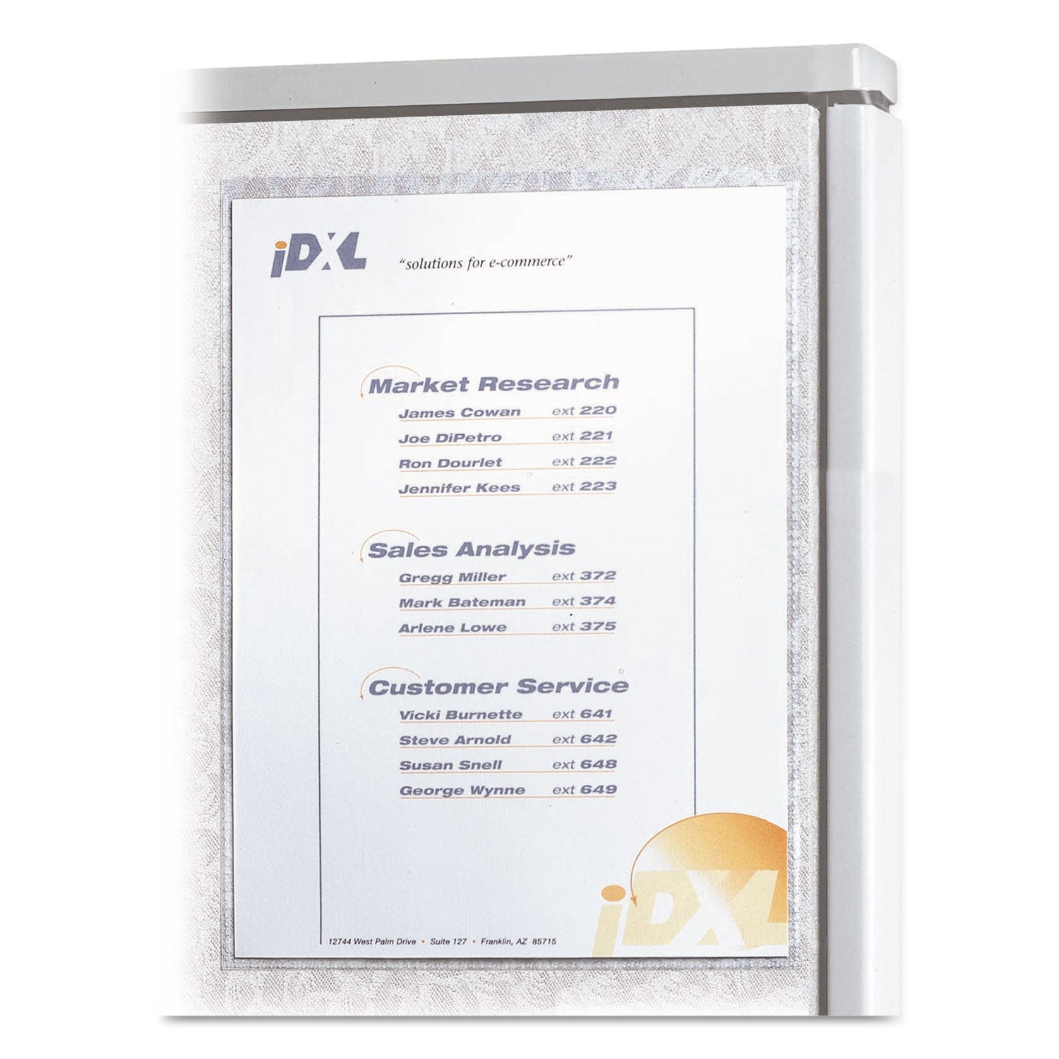 Cubicle Keepers Display | 2-Pack, Clear, C-Line®