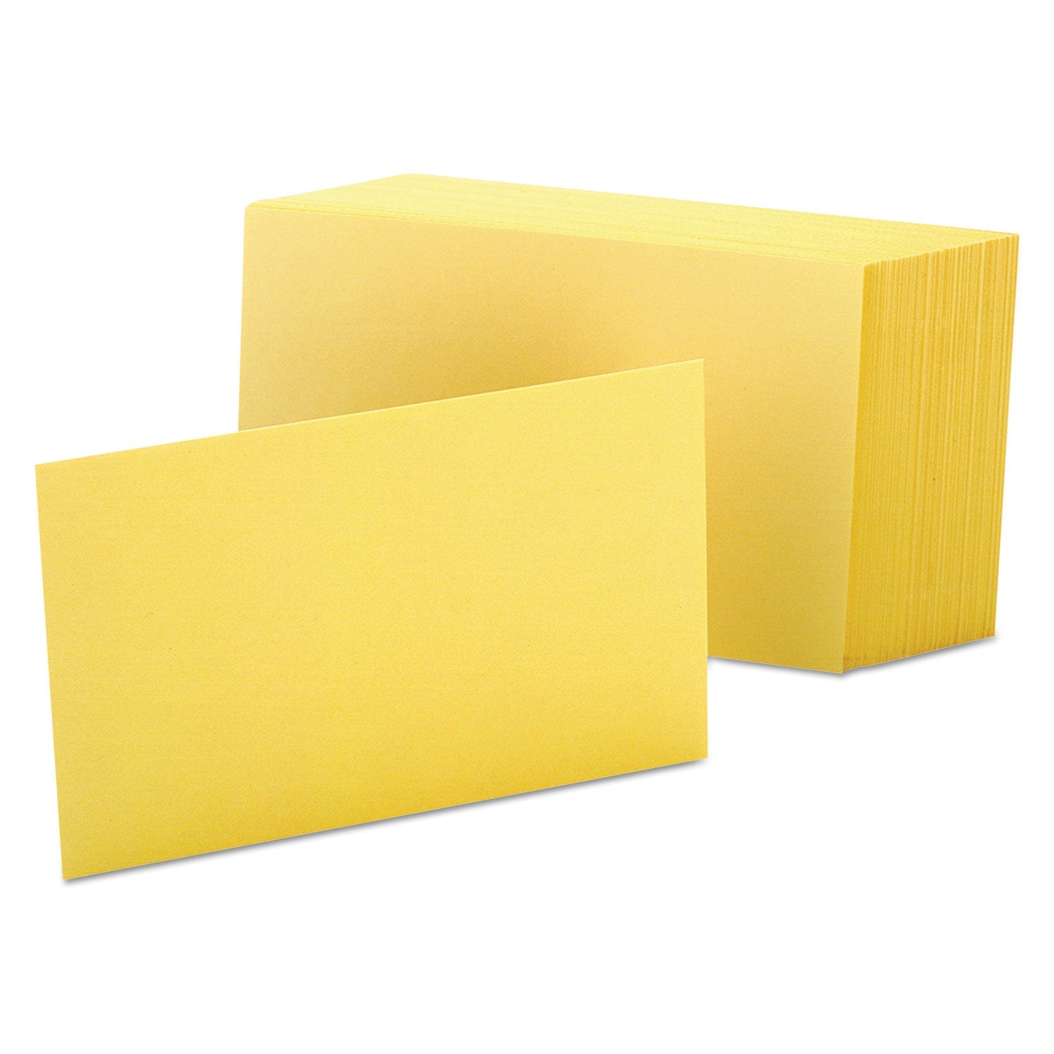 Oxford™ Unruled Index Cards, 4 X 6, Canary, 100/pack