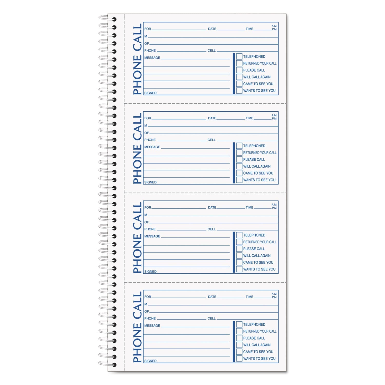Second Nature Phone Call Book | 2-Part Carbonless