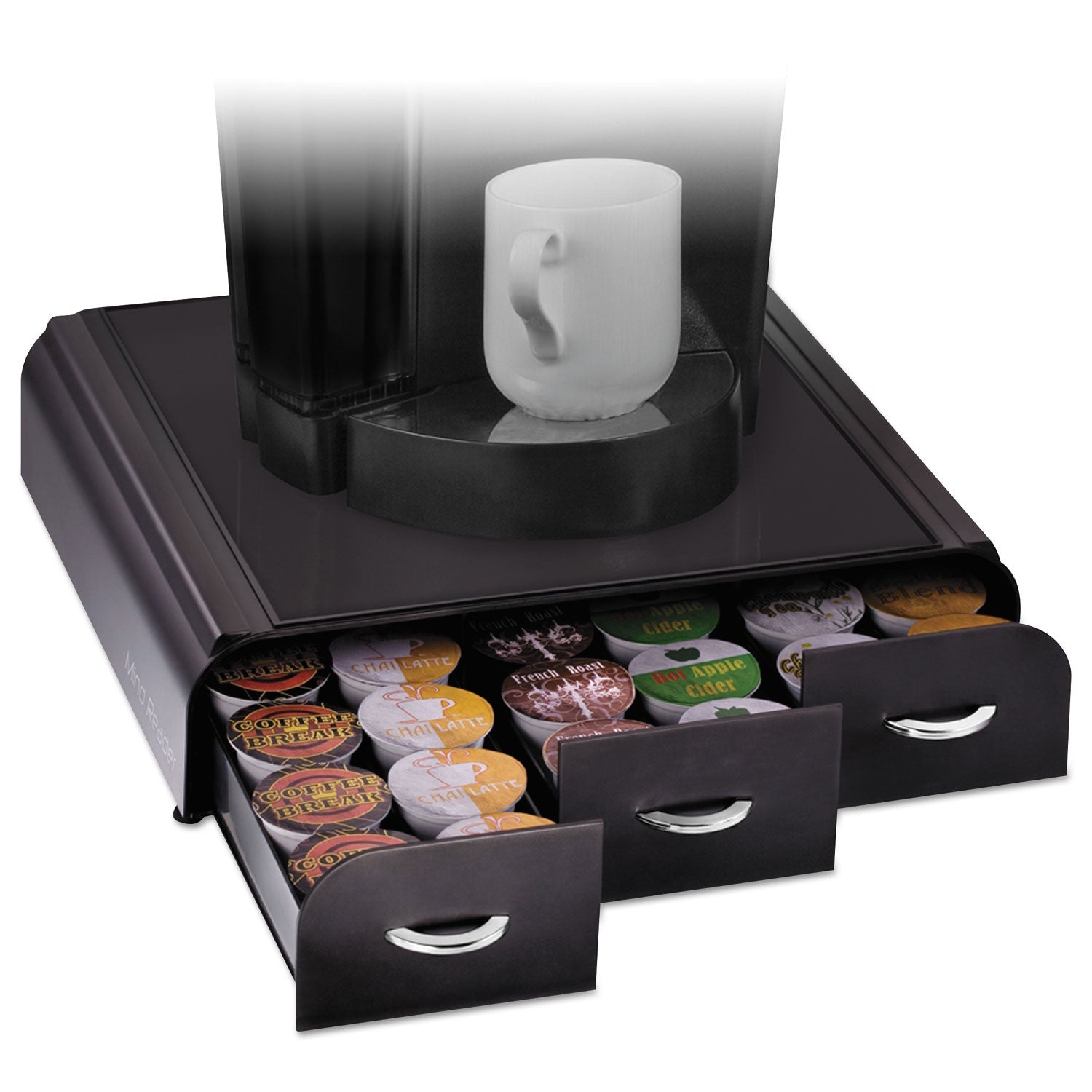 Mind Reader Anchor 36 Capacity Coffee Pod Drawer, 13.46 x 12.87 x 2.72, Black