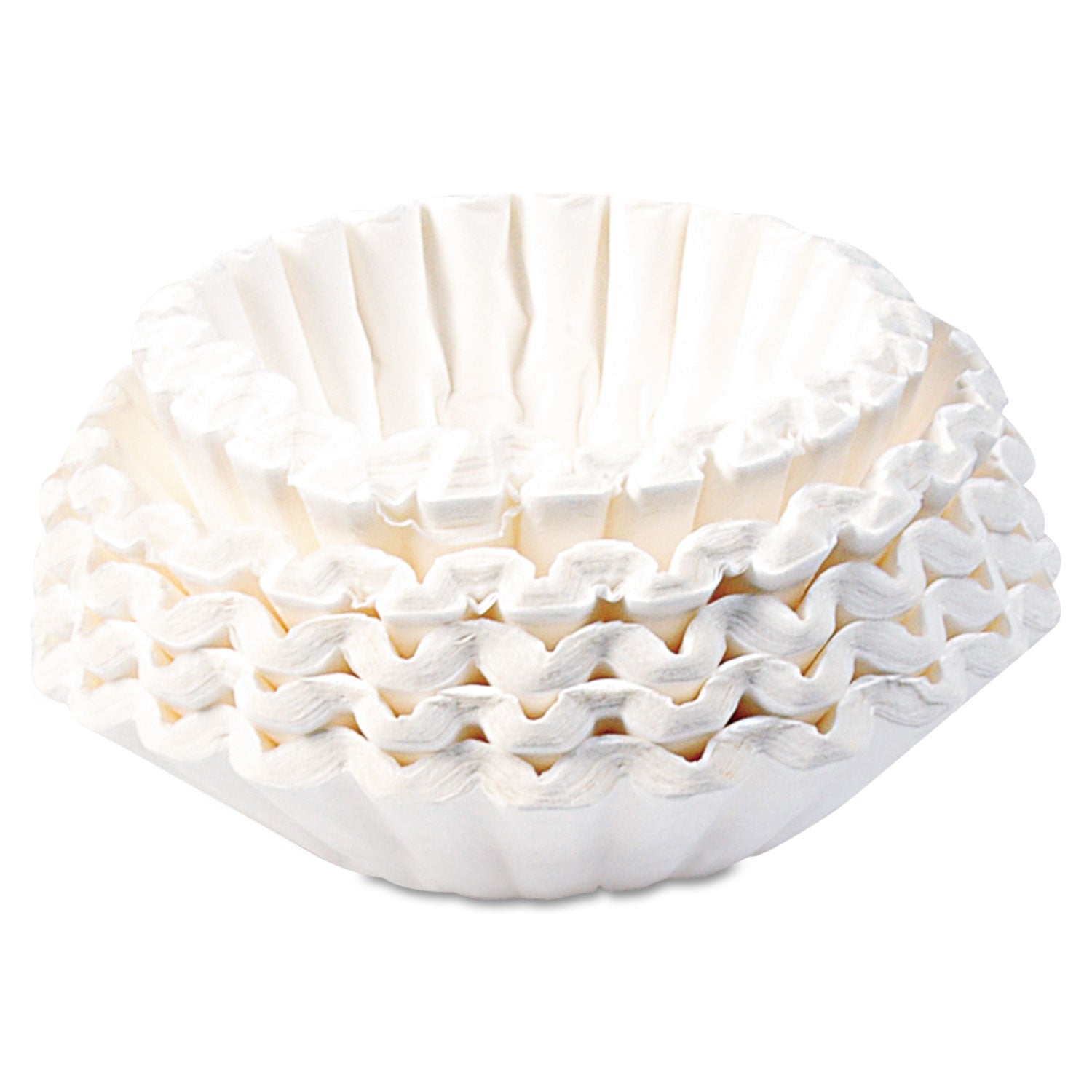 BUNN® Commercial Coffee Filters, 12 Cup Size, Flat Bottom, 500/bag, 2 Bags/carton