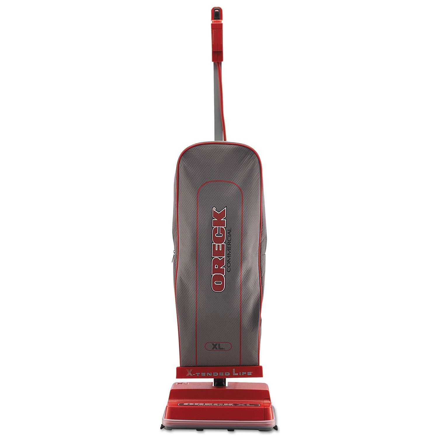 Oreck Commercial U2000r-1 Upright Vacuum, 12" Cleaning Path, Red/gray