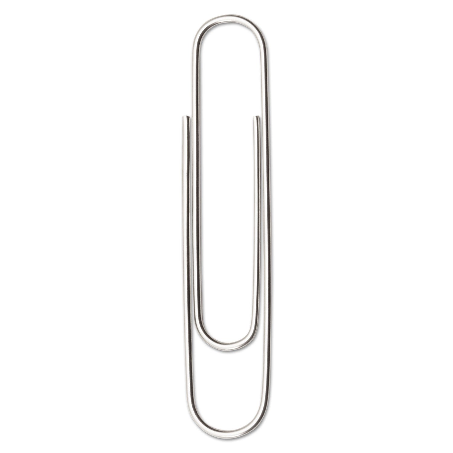 ACCO Paper Clips, Jumbo, Smooth, Silver, 100 Clips/Box, 10 Boxes/Pack