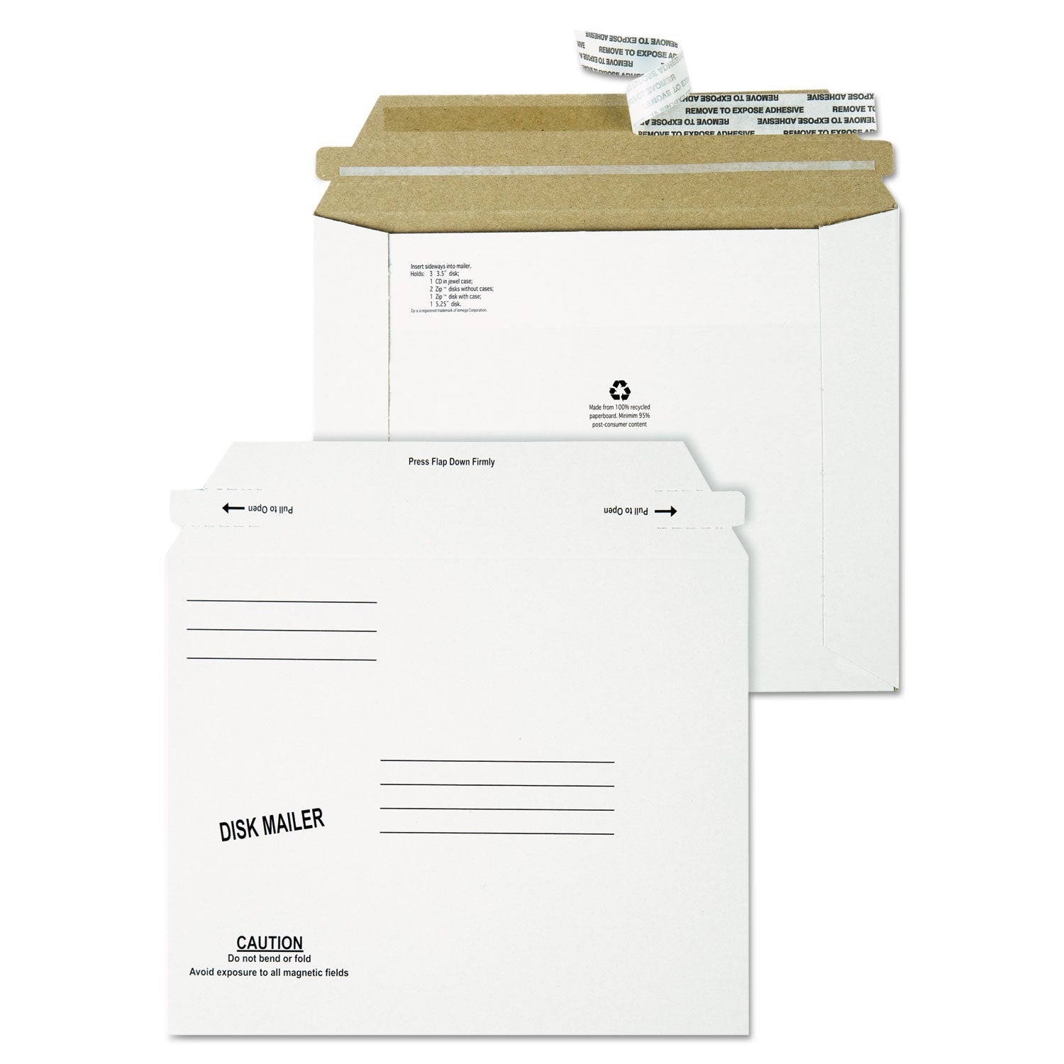 Economy Disk/CD Mailer | White, 100/Carton