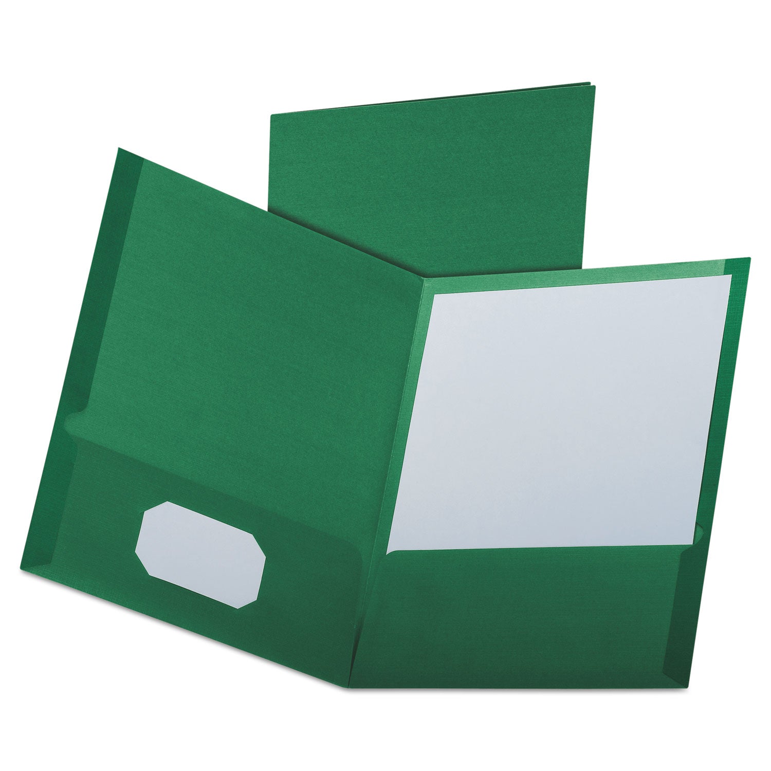 Oxford Linen Twin Pocket Folders | Hunter Green