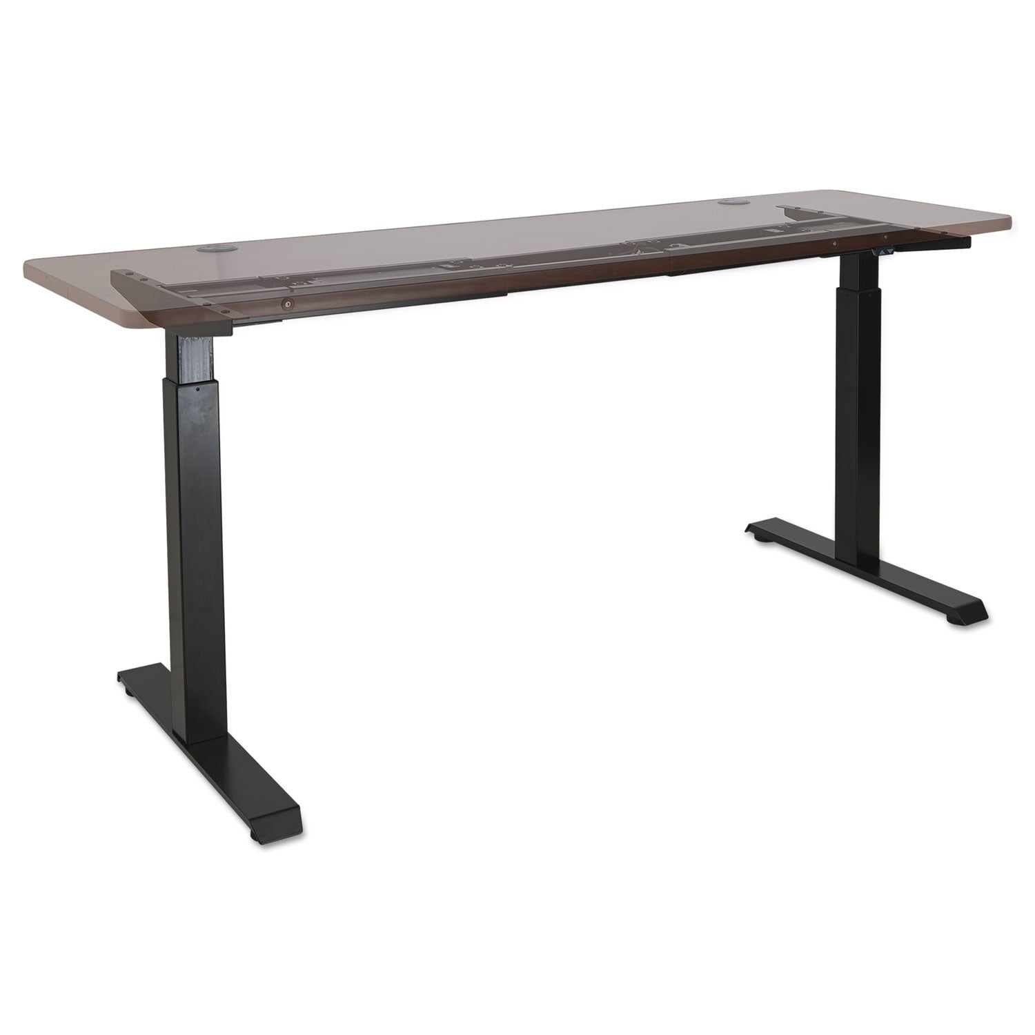 Alera® AdaptivErgo Sit-Stand Two-Stage Electric Height-Adjustable Table Base, 48.06" x 24.35" x 27.5" to 47.2", Black
