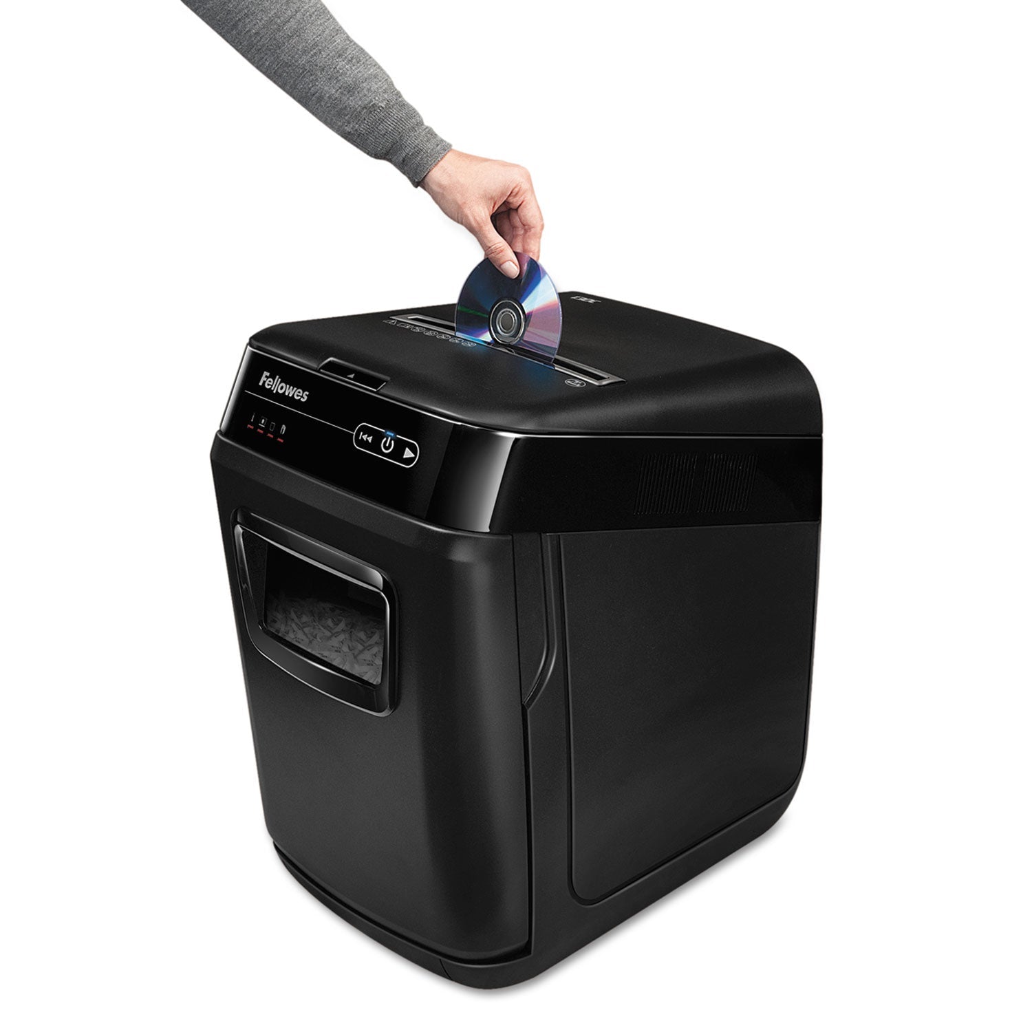 Fellowes® Automax 150c Auto Feed Cross-Cut Shredder, 150 Auto/8 Manual Sheet Capacity