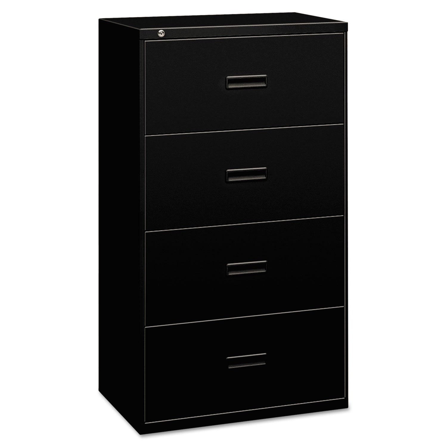 400 Series Lateral File | 4-Drawer | Black