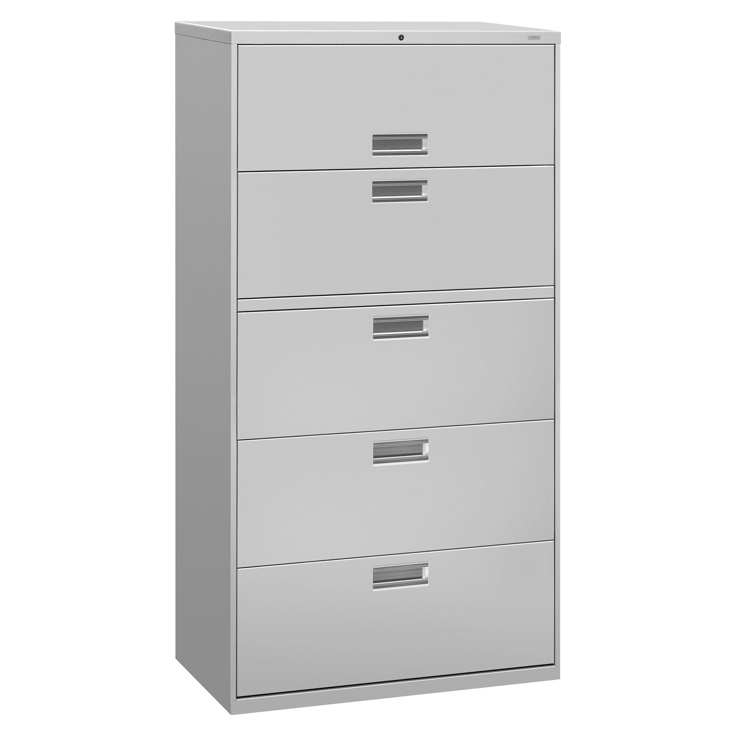 Lateral File with Shelf | HON 4-Drawer L. Gray