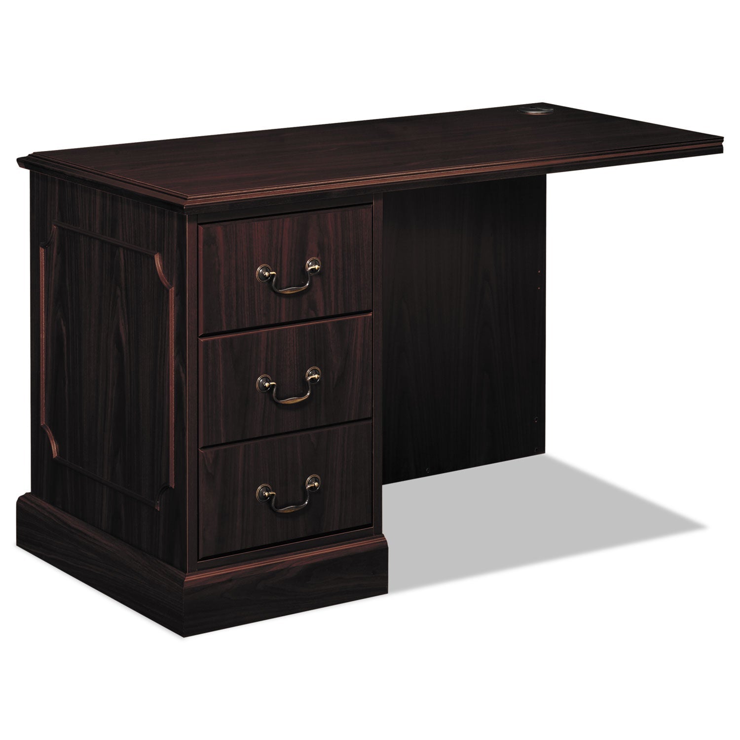 L Workstation Left Return | 48w Mahogany