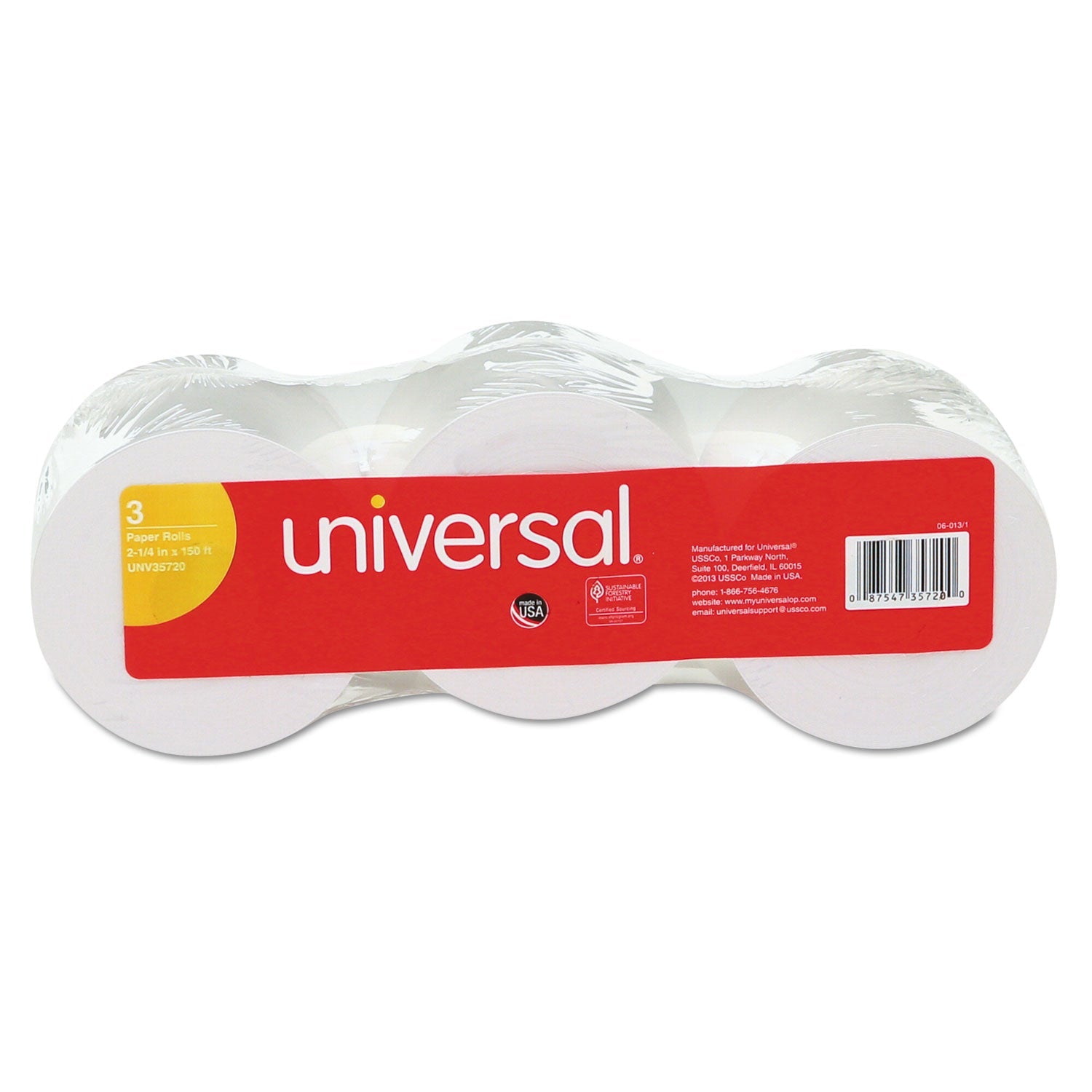 Impact and Inkjet Paper Rolls | 2.25"x150', 3/Pack