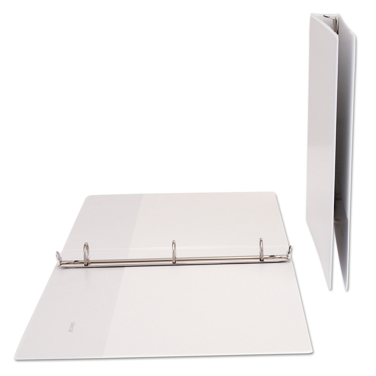 Universal® Economy Round Ring View Binder, 3 Rings, 1" Capacity, 11 X 8.5, White