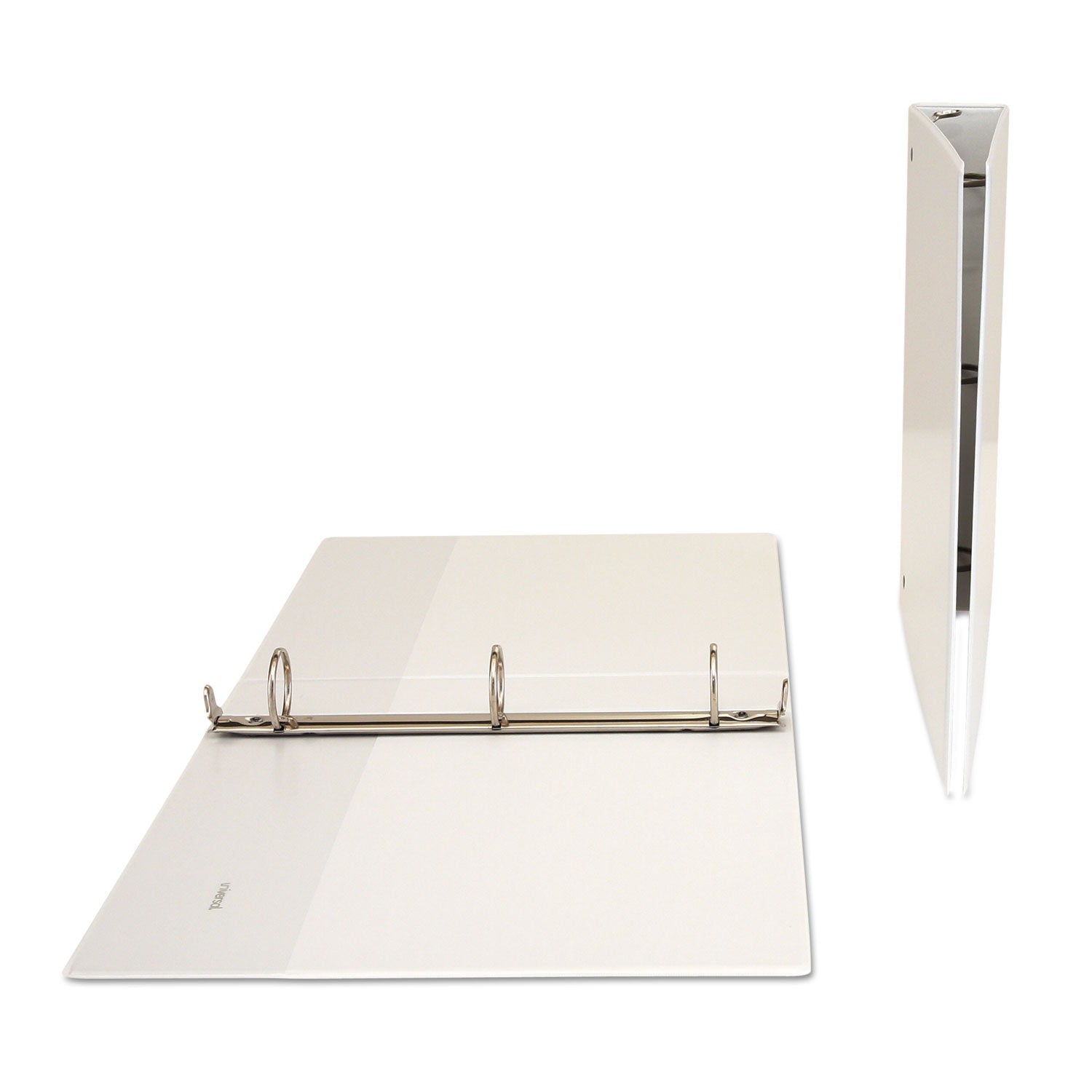 Universal® Economy Round Ring View Binder, 3 Rings, 1.5" Capacity, 11 X 8.5, White