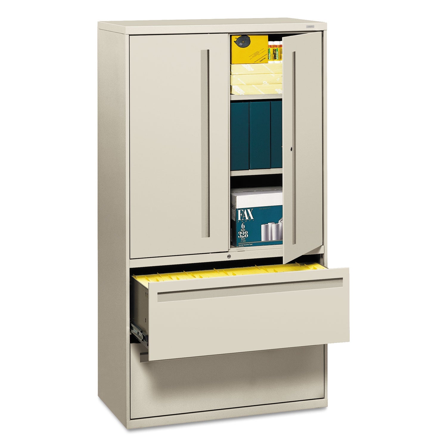Lateral File with Storage | HON 2-Drawer, Gray