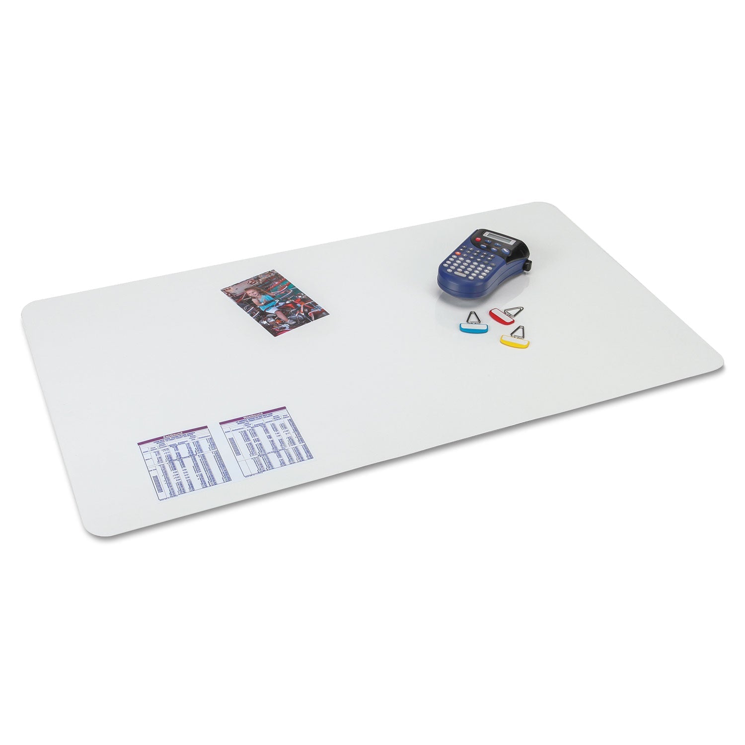 Artistic® KrystalView Desk Pad with Antimicrobial Protection, Glossy Finish, 22 x 17, Clear