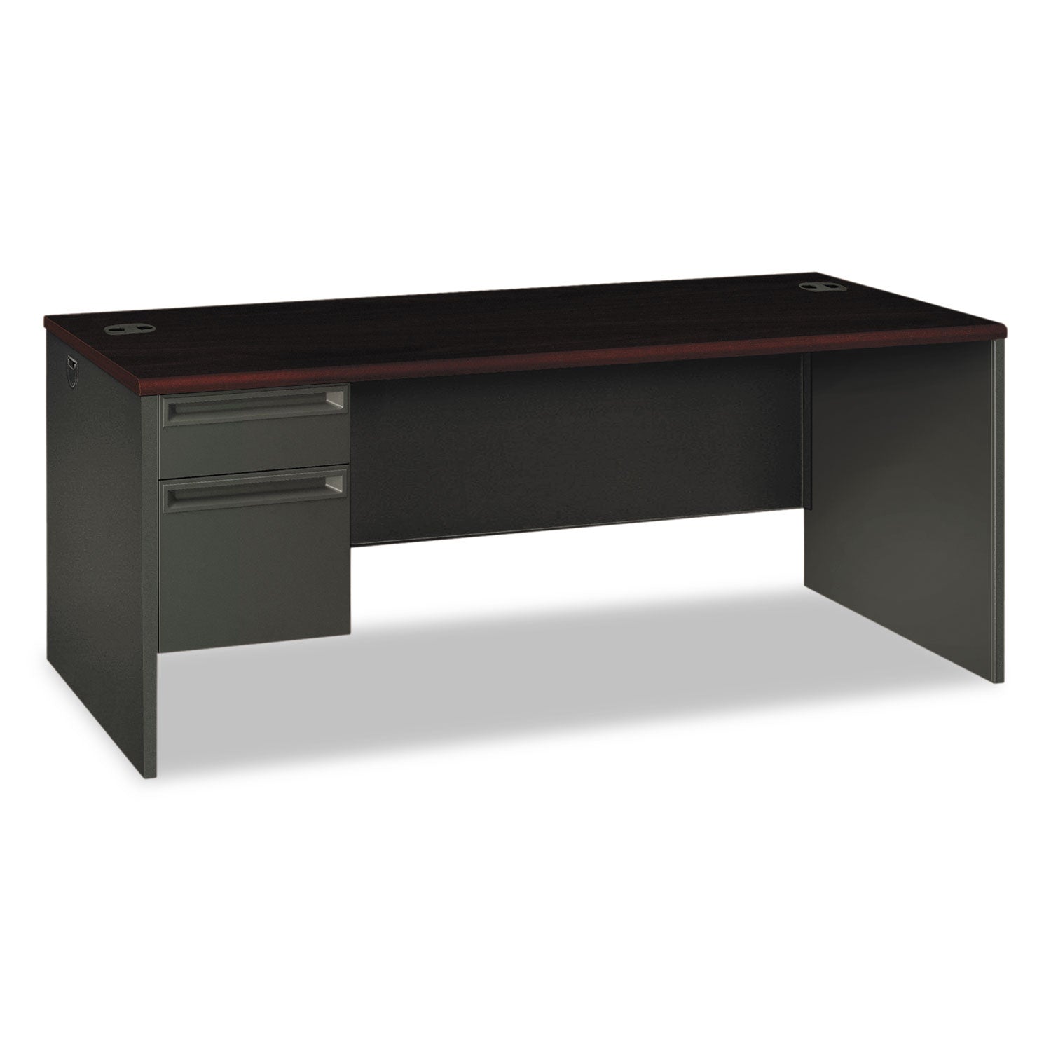 Left Pedestal Desk | HON 38000, Mahogany