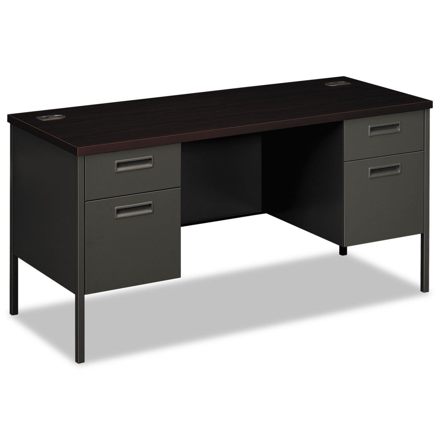 HON® Metro Kneespace Credenza | 60w Mahogany
