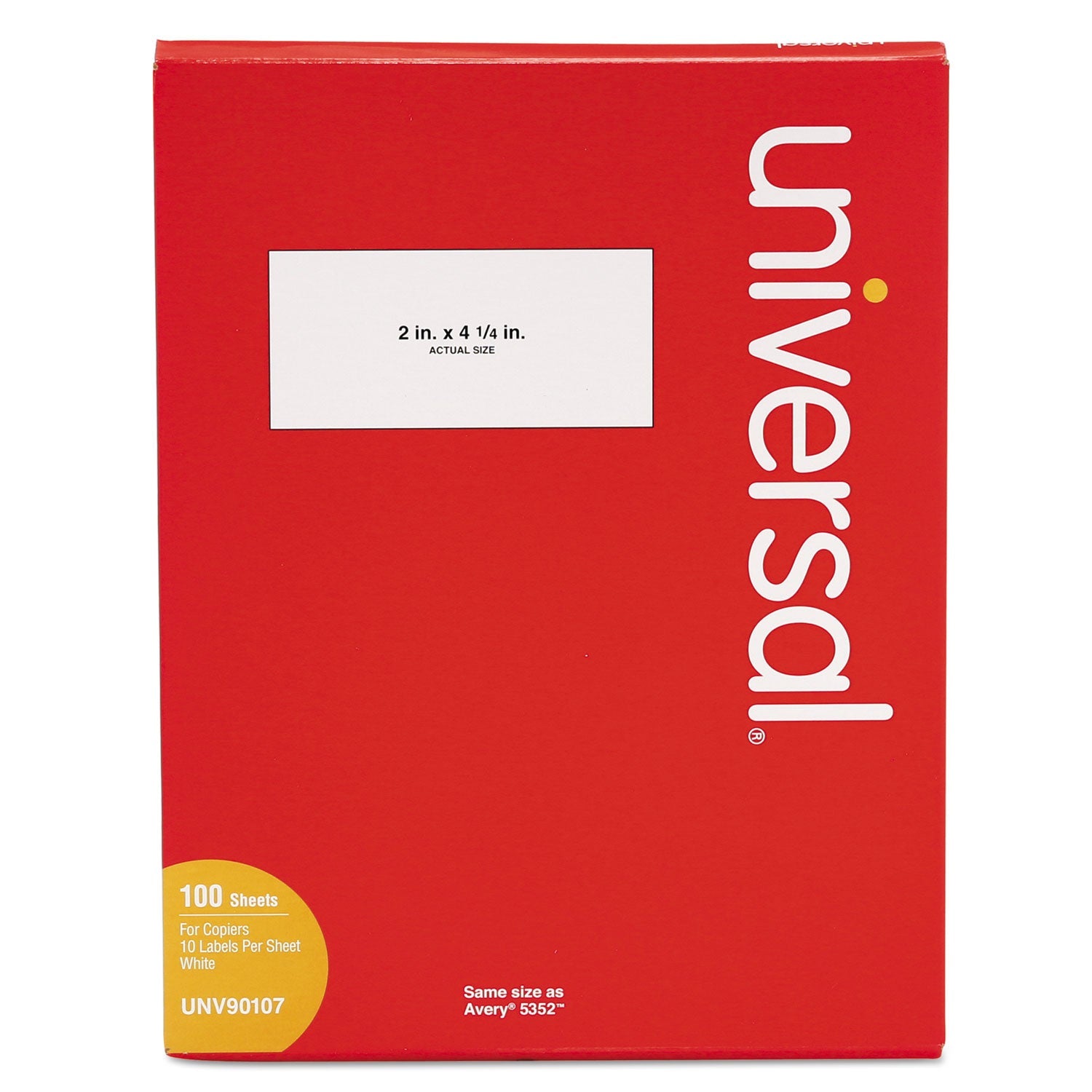 Copier Mailing Labels | 2x4.25 White | 1000/box