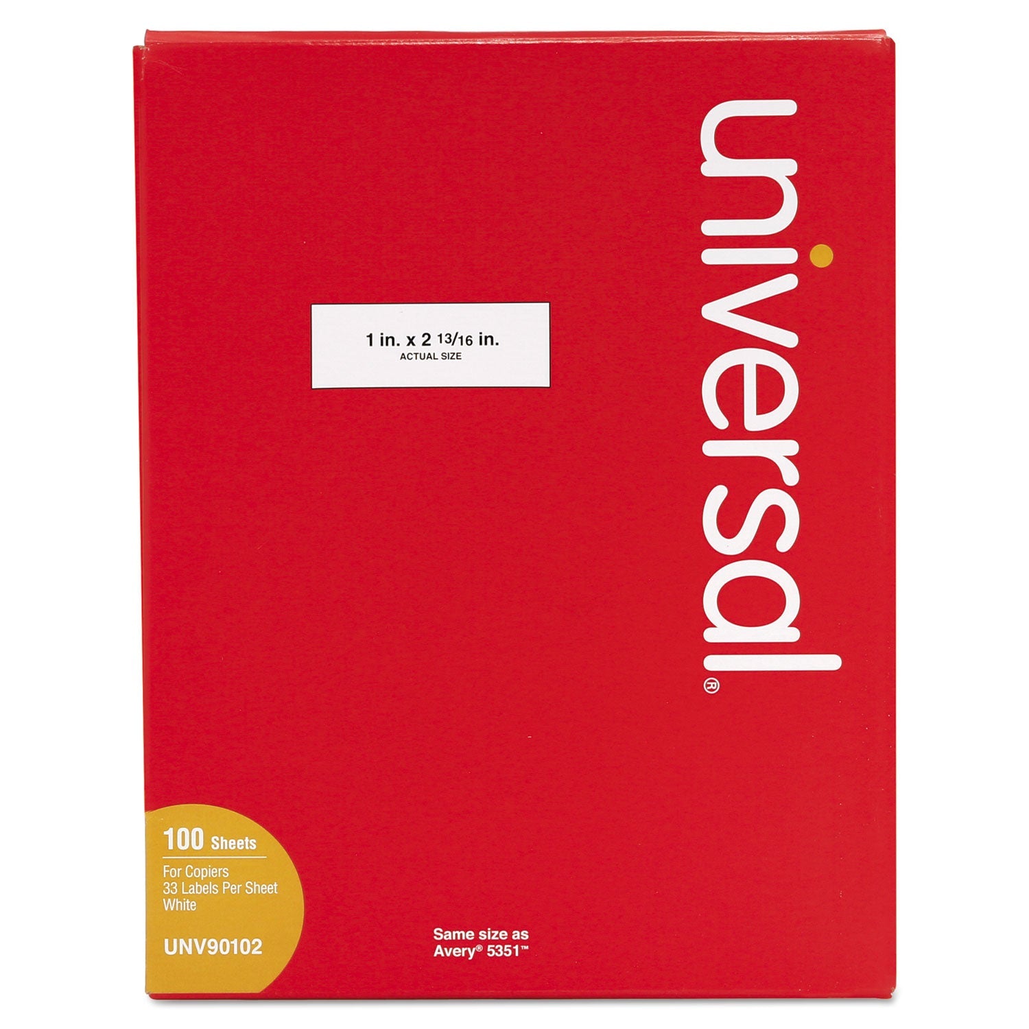 Copier Mailing Labels | 1x2.81, White, 3300/Box