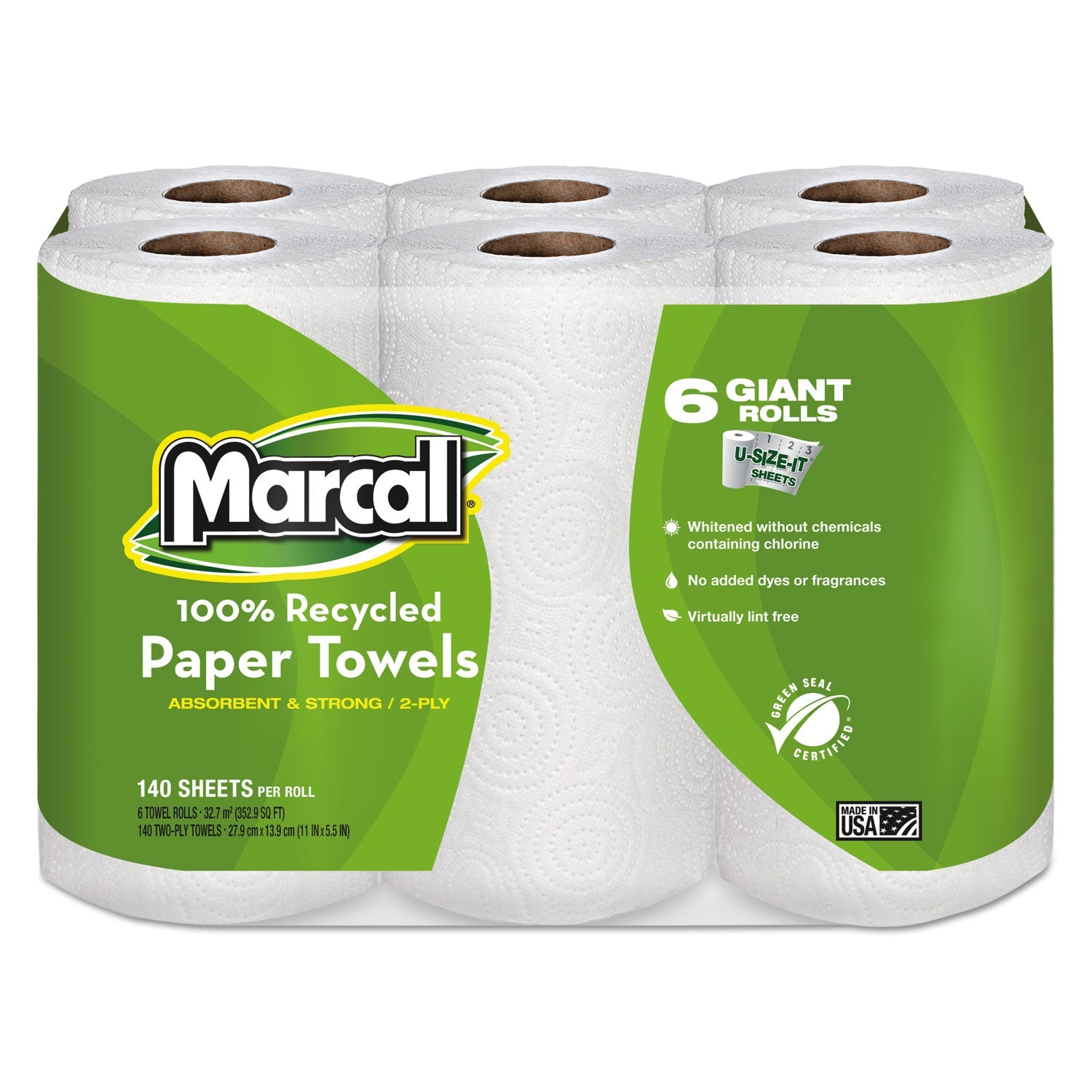 Premium Recycled Kitchen Roll Towels | 24-Pack