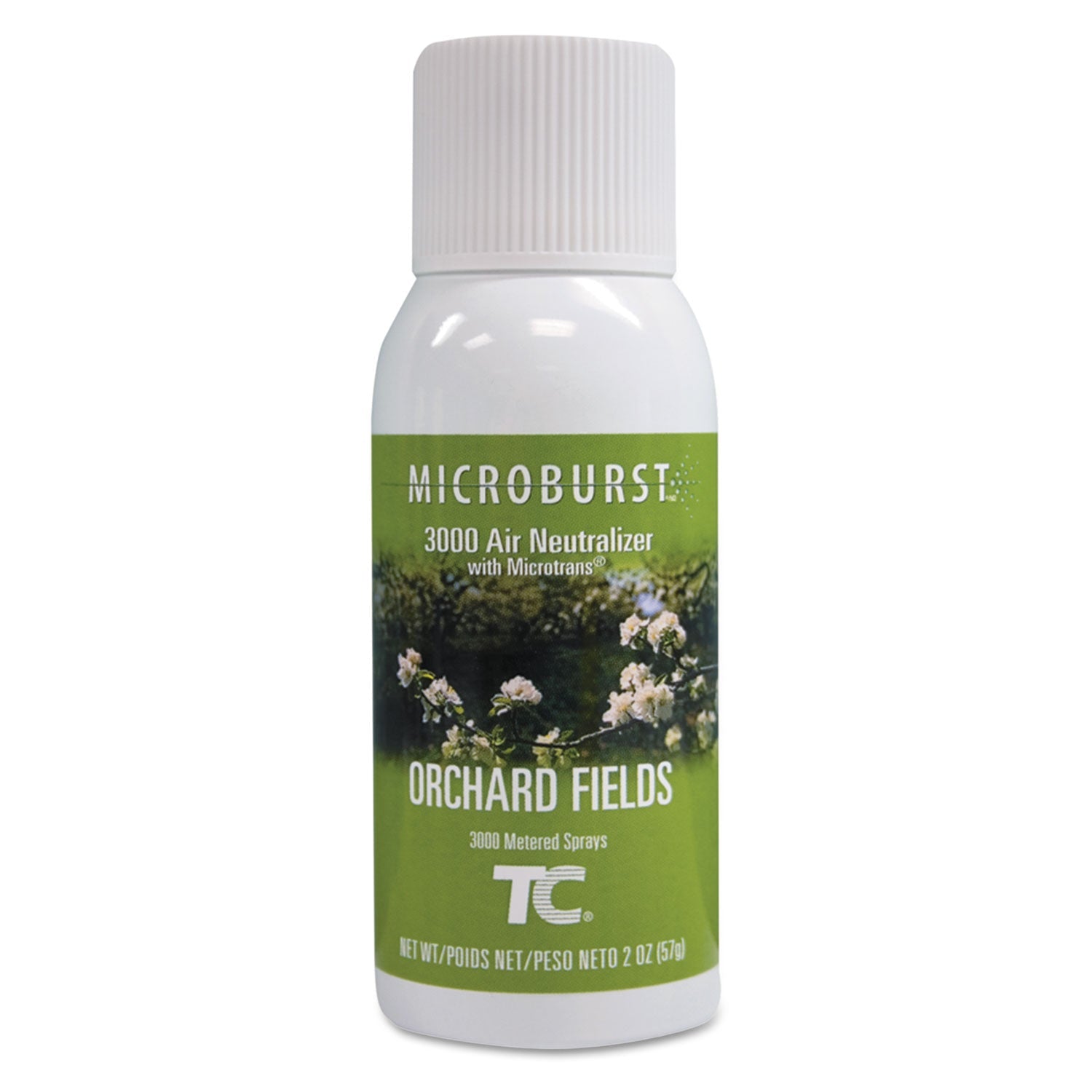 Rubbermaid® Commercial Microburst 3000 Refill, Orchard Fields, 2 Oz Aerosol Spray, 12/carton - Bloom Skins