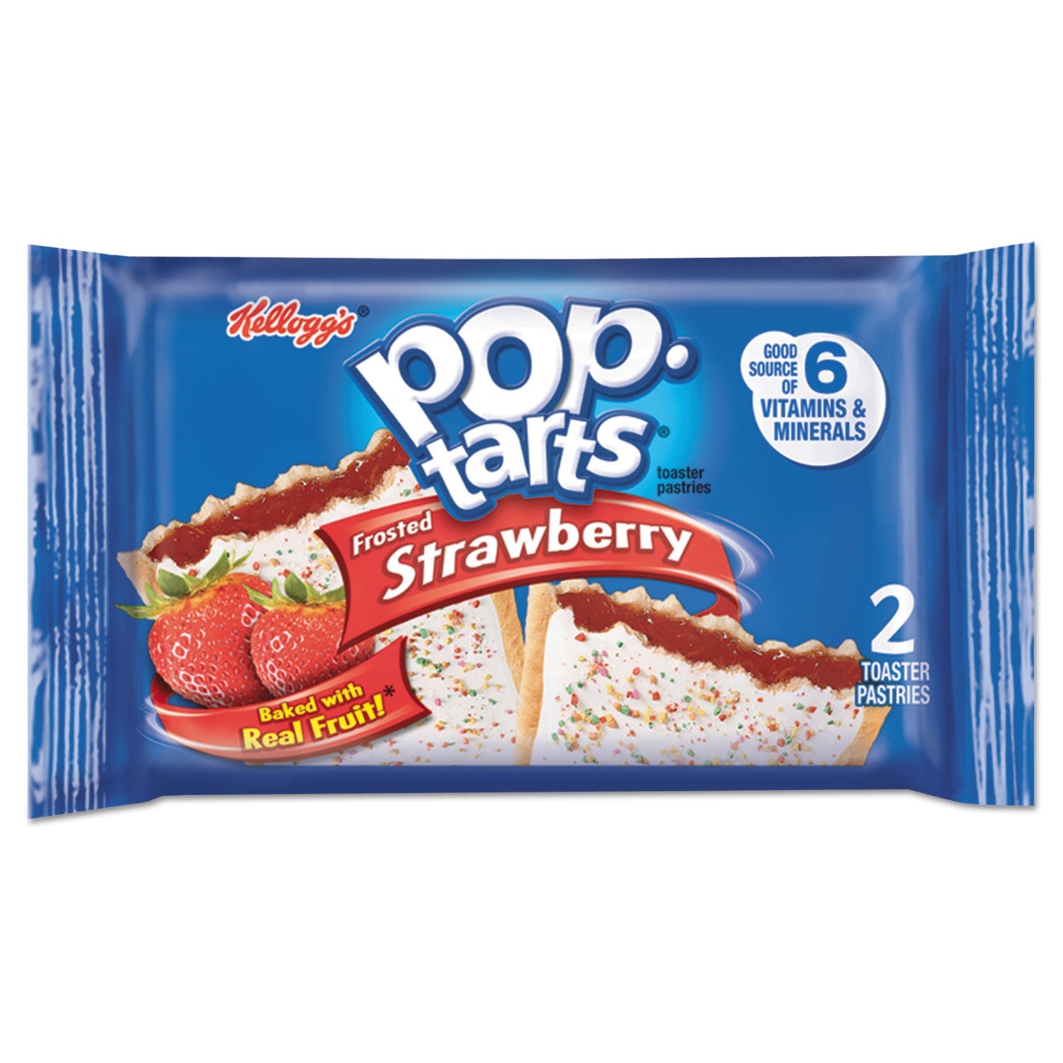 Kellogg's Pop Tarts | Frosted Strawberry, 6-Pack