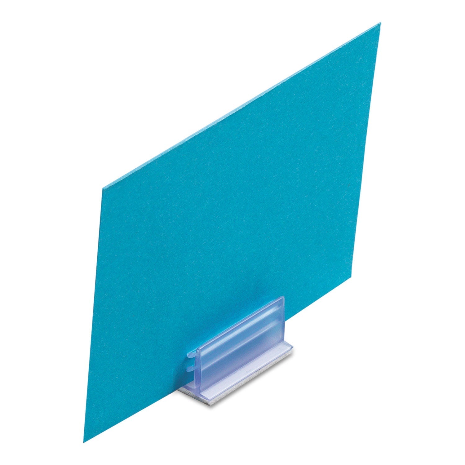 deflecto® Clips Grips Tags SuperGrip Display Holder, 1 x 0.5 x 0.5, Clear, 50/Pack