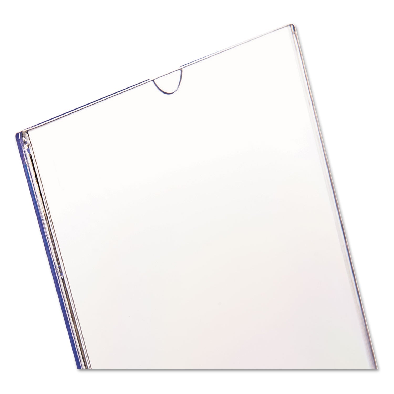 deflecto® Superior Image Slanted Sign Holder, Portrait, 5 X 7 Insert, Clear
