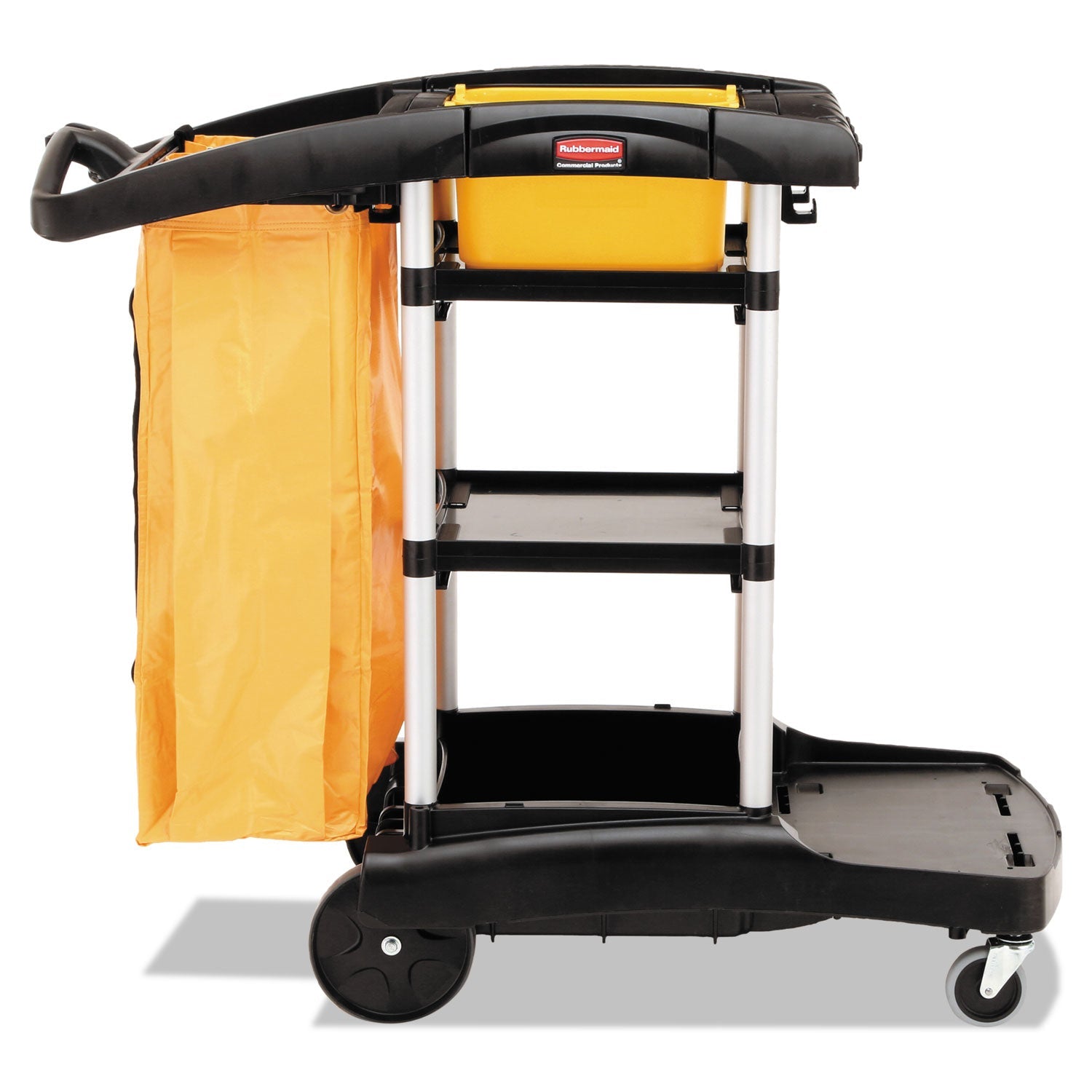 High Capacity Cleaning Cart | Black