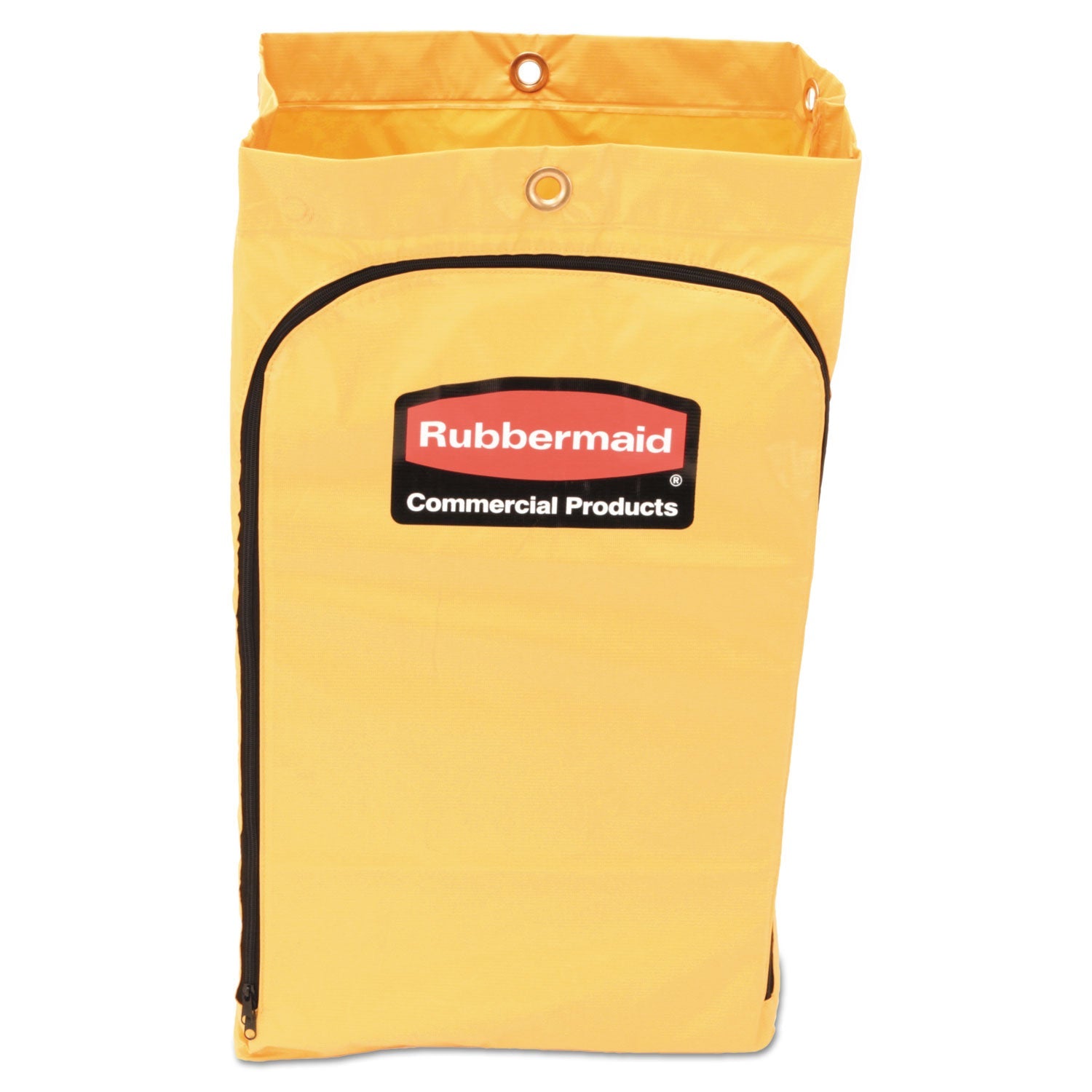Rubbermaid® Commercial Zippered Vinyl Cleaning Cart Bag for Rubbermaid Commercial 6173-88, 24 gal, 17.25" x 10.5" x 30.5", Yellow