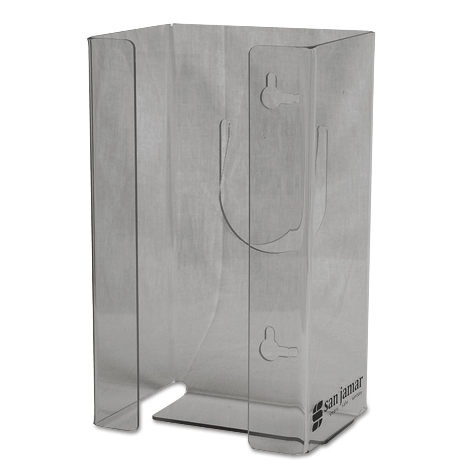 San Jamar® Clear Plexiglas Disposable Glove Dispenser, 1-Box, Plexiglas, Clear, 5.5 x 3.75 x 10