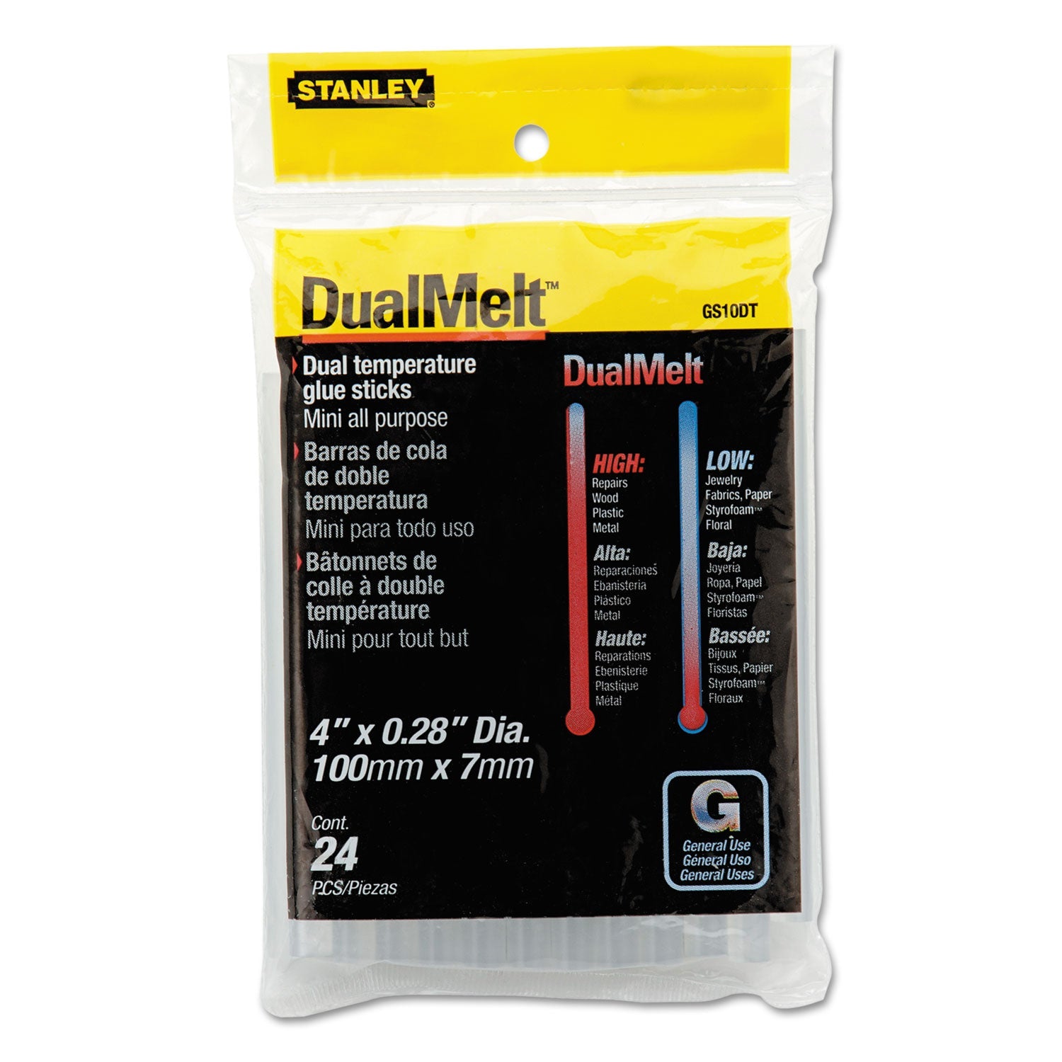 Dual Temperature Mini Glue Sticks | 24/pack