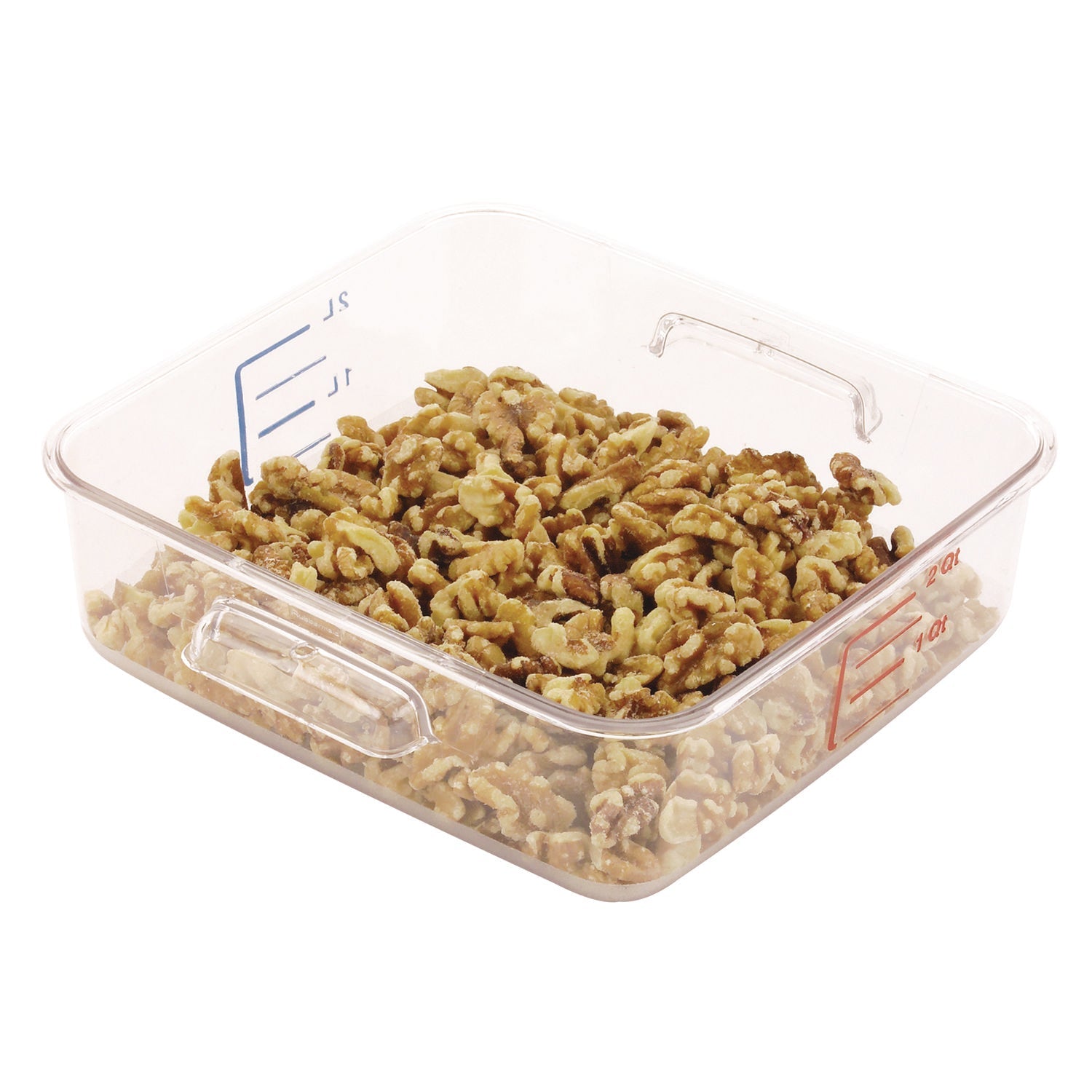 SpaceSaver Square Containers | 2 qt, Clear Plastic