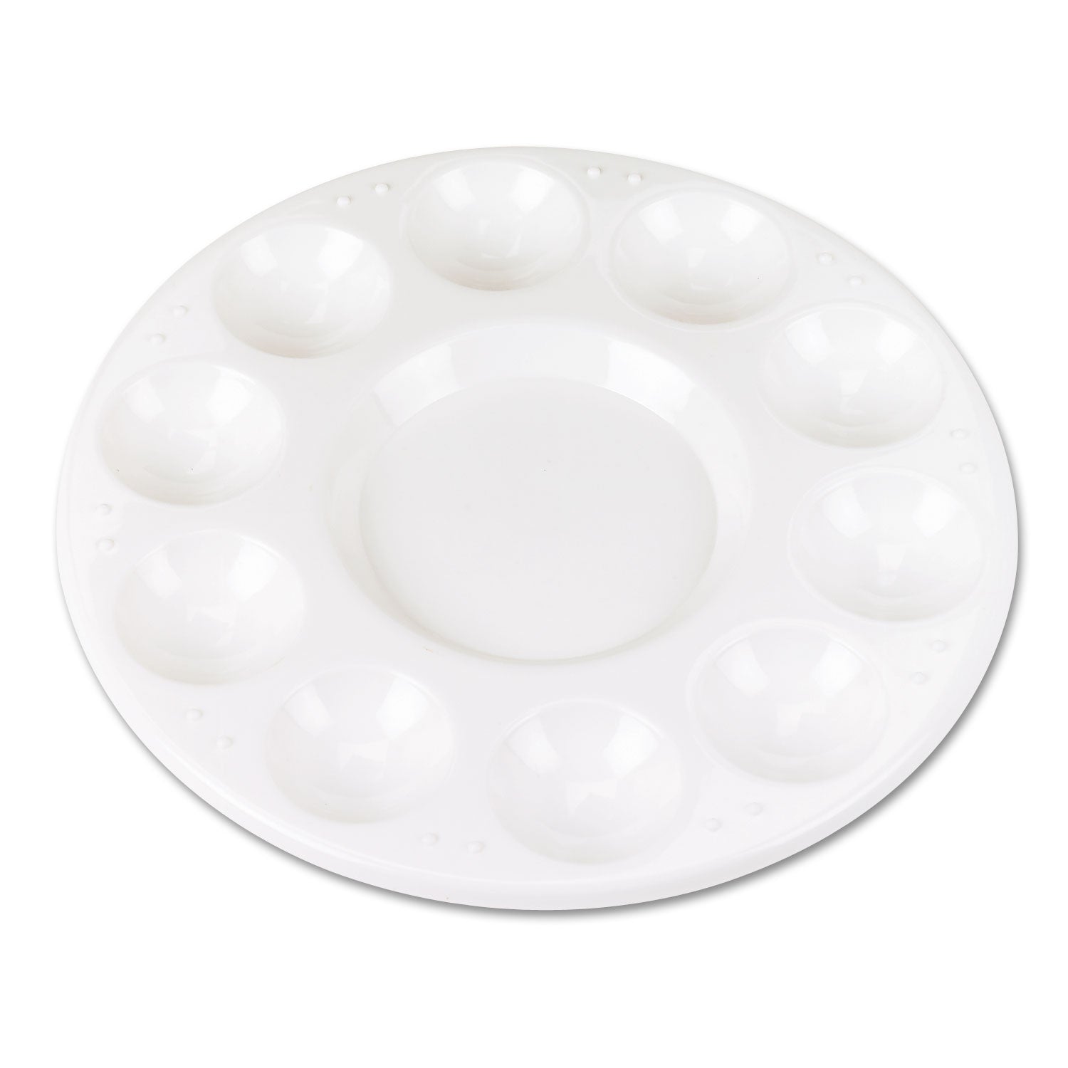 Round Plastic Paint Trays | White | 10/pack