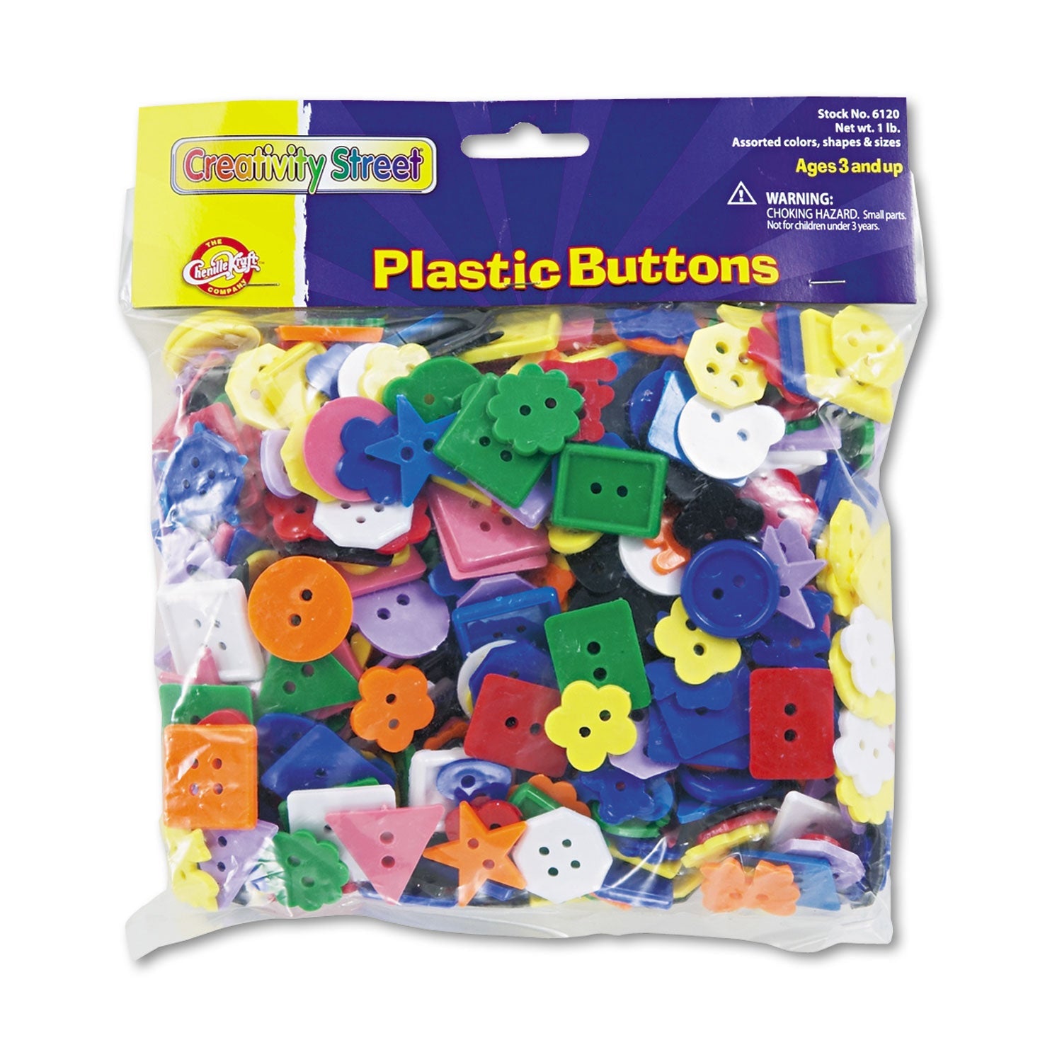Plastic Button Assortment | 1lb, Creativity Street®
