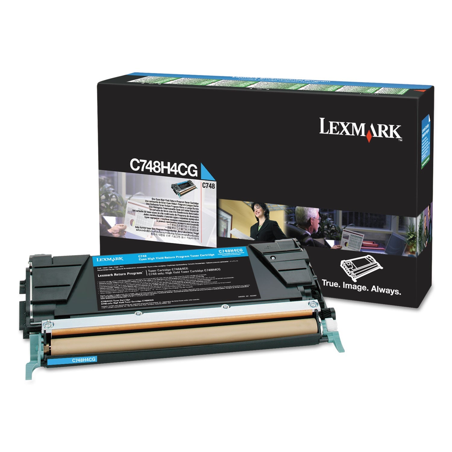 Lexmark C748h1cg Toner | Return Program, Cyan