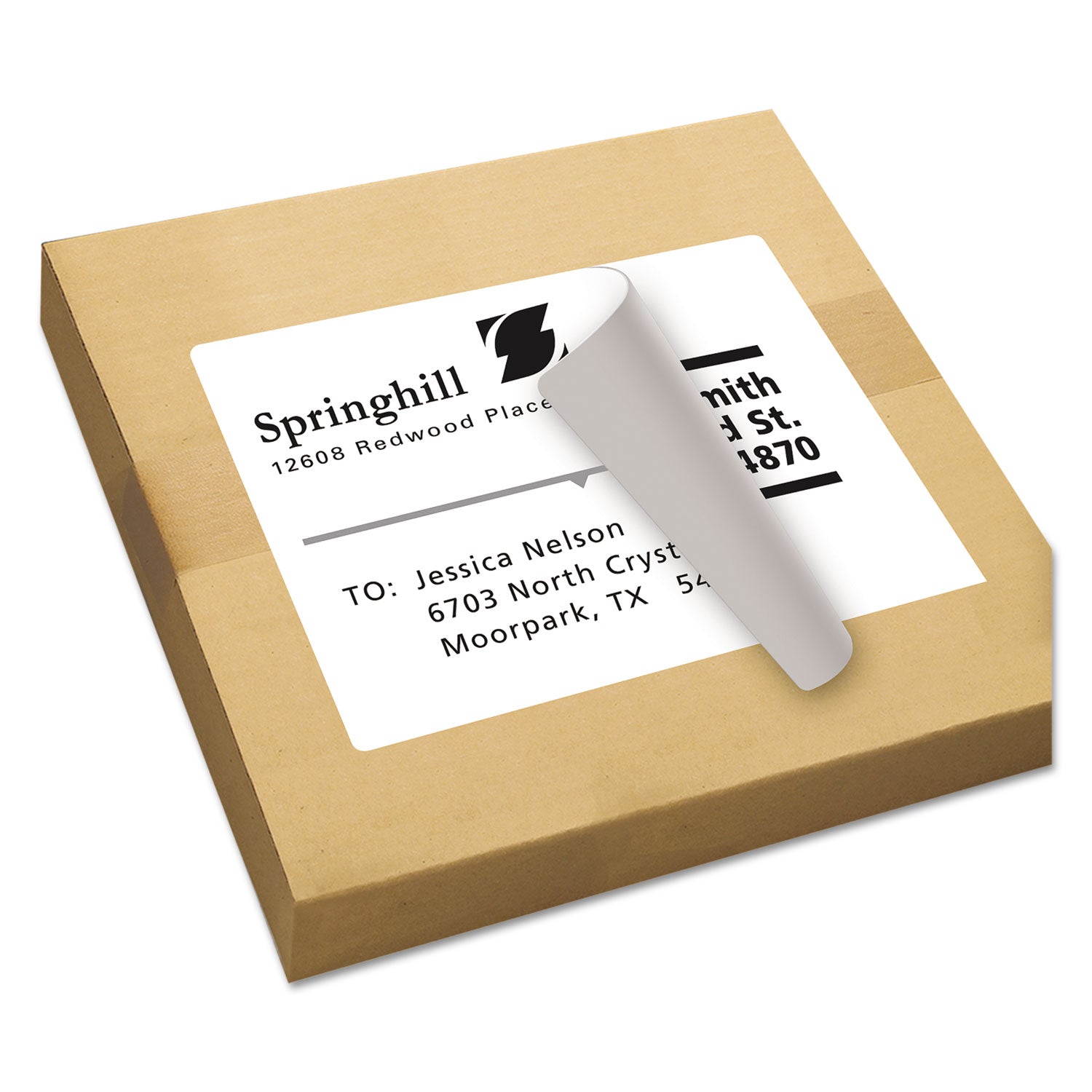 Avery® Shipping Labels With Trueblock Technology, Inkjet Printers, 8.5 X 11, White, 100/box
