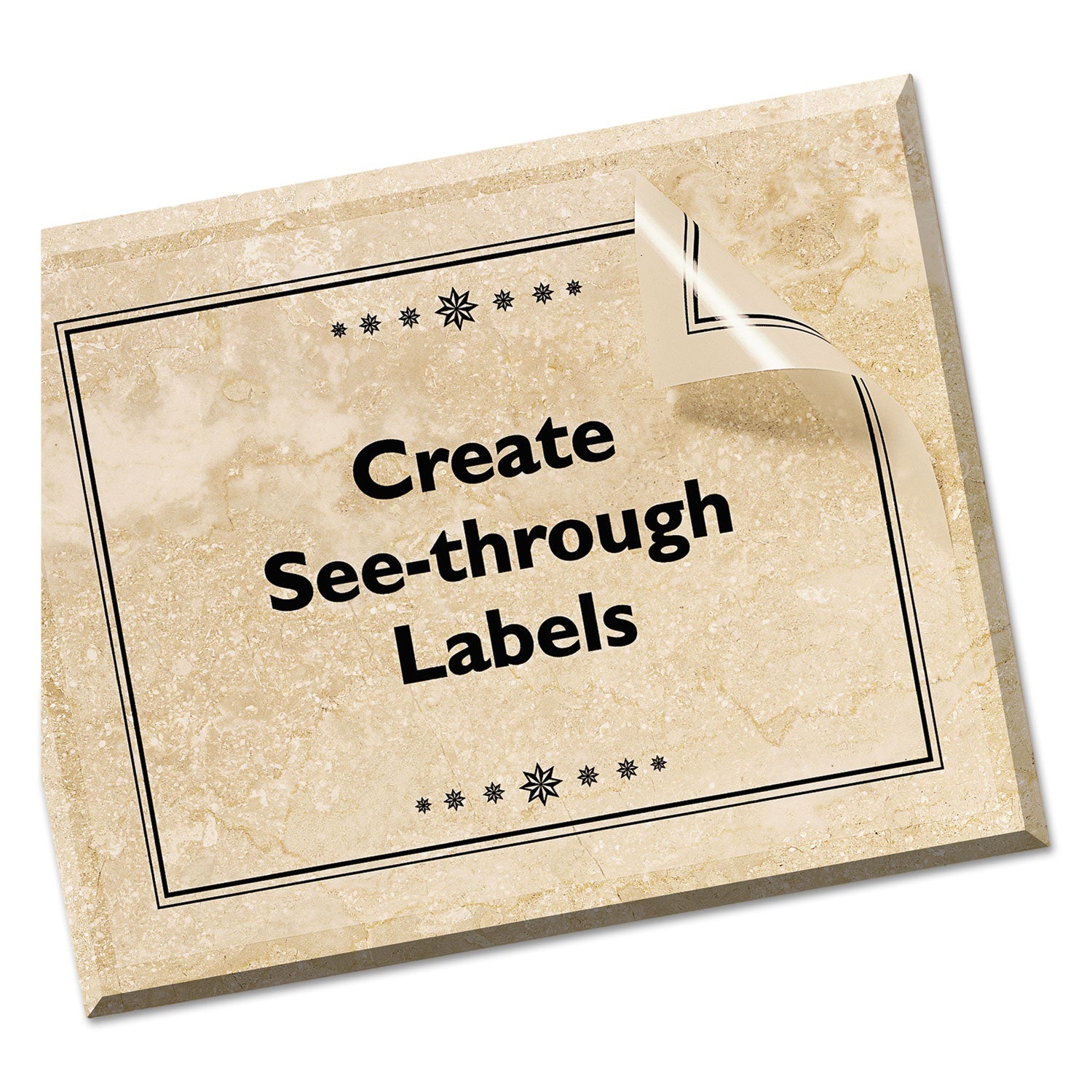 Avery® Matte Clear Shipping Labels, Inkjet Printers, 8.5 X 11, Clear, 25/pack
