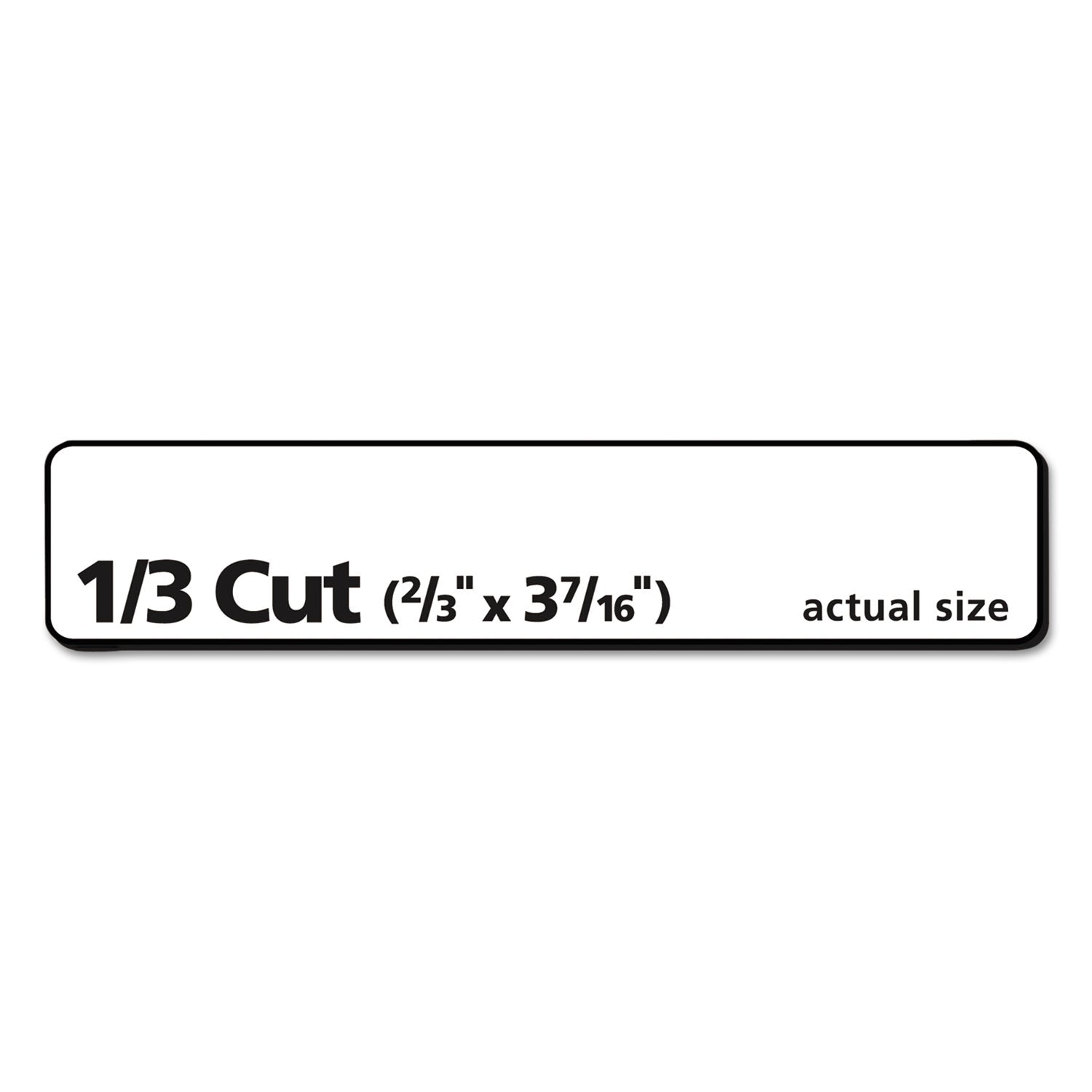 Avery® Permanent Trueblock File Folder Labels With Sure Feed Technology, 0.66 X 3.44, White, 30/sheet, 50 Sheets/box