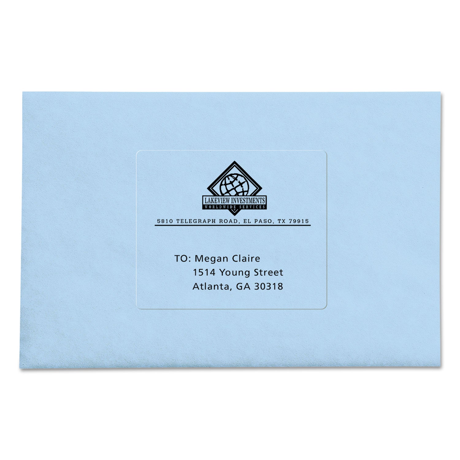 Avery® Matte Clear Easy Peel Mailing Labels W/ Sure Feed Technology, Laser Printers, 3.33 X 4, Clear, 6/sheet, 50 Sheets/box