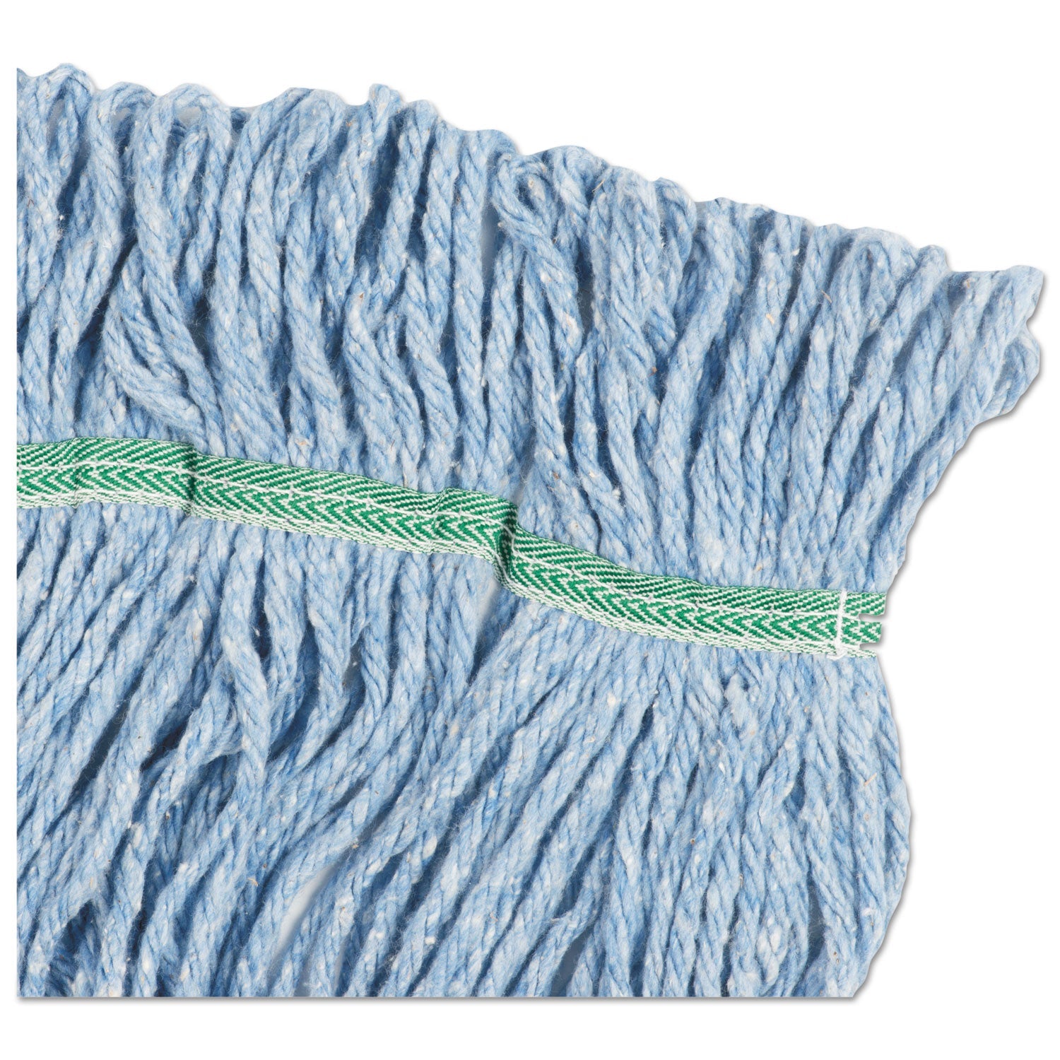 Boardwalk® Super Loop Wet Mop Head, Cotton/synthetic Fiber, 5" Headband, Medium Size, Blue