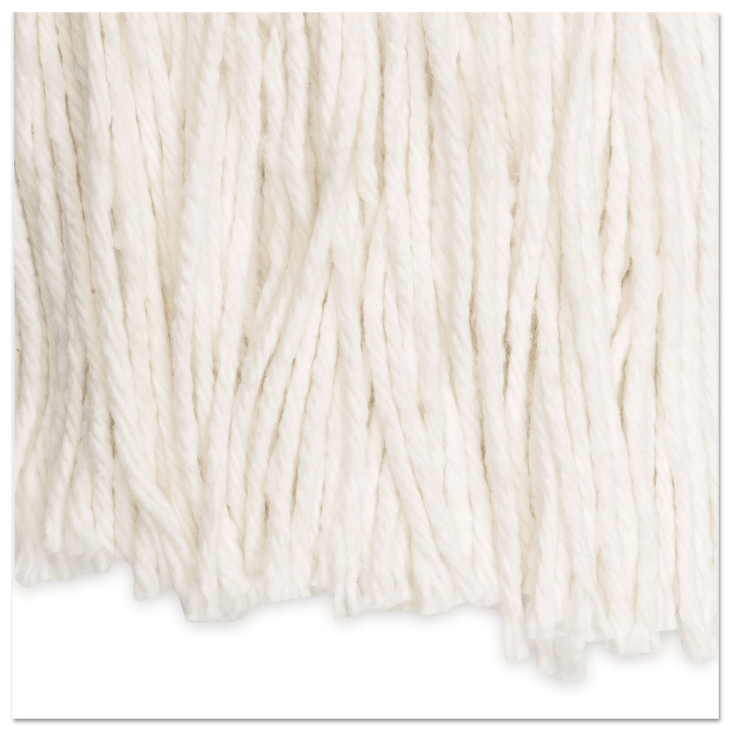 Boardwalk® Cut-End Wet Mop Head, Rayon, No. 20, White
