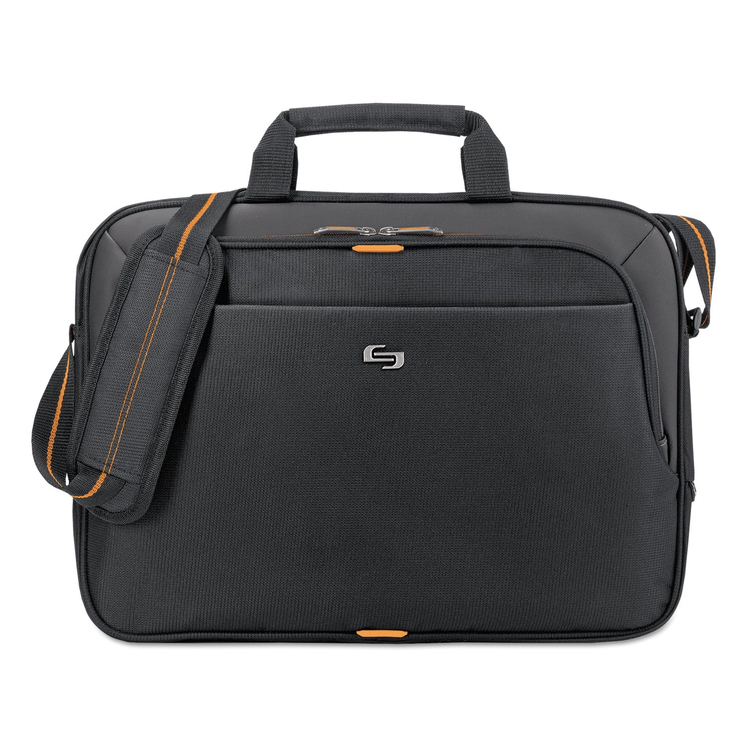 Solo Urban Slim Brief, Fits Devices Up to 15.6", Polyester, 16.5 x 2 x 11.75, Black