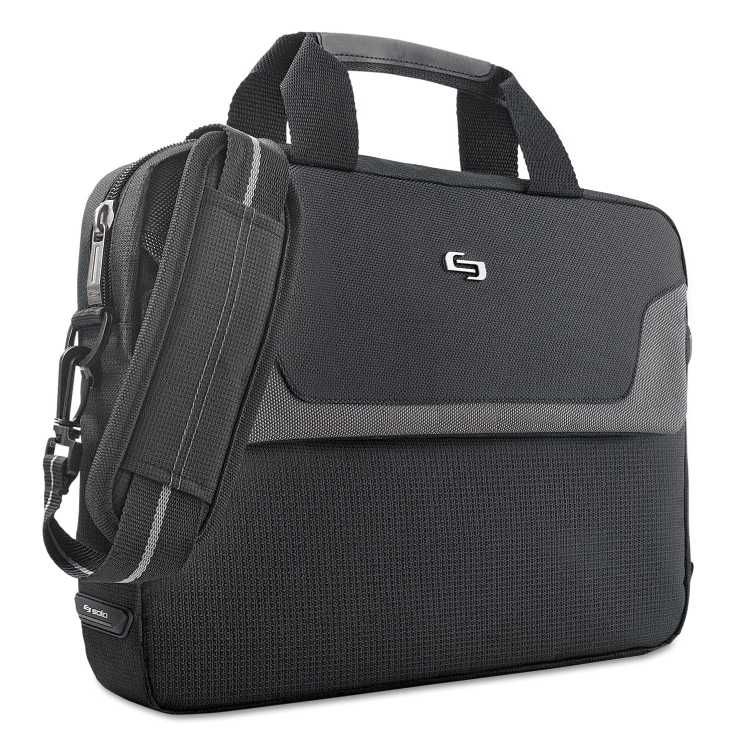 Solo Pro Slim Brief, Fits Devices Up to 16", Polyester, 15.5 x 2 x 11.5, Black - Bloom Skins