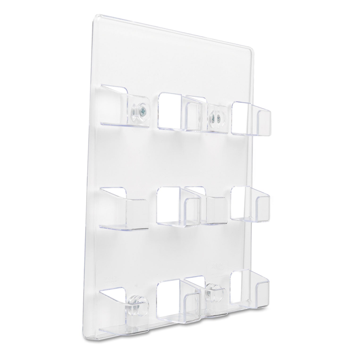 deflecto® 6-Pocket Business Card Holder, Holds 480 Cards, 8.5 X 1.63 X 9.75, Plastic, Clear
