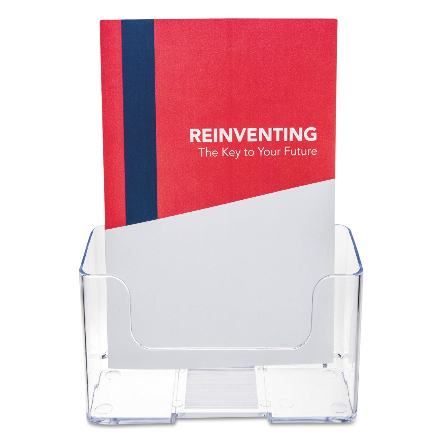 deflecto® Docuholder For Countertop/wall-Mount, Booklet Size, 6.5w X 3.75d X 7.75h, Clear