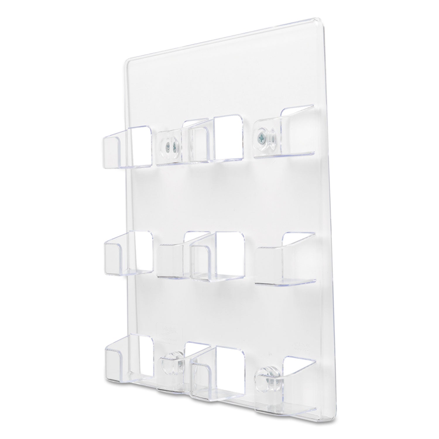 deflecto® 6-Pocket Business Card Holder, Holds 480 Cards, 8.5 X 1.63 X 9.75, Plastic, Clear