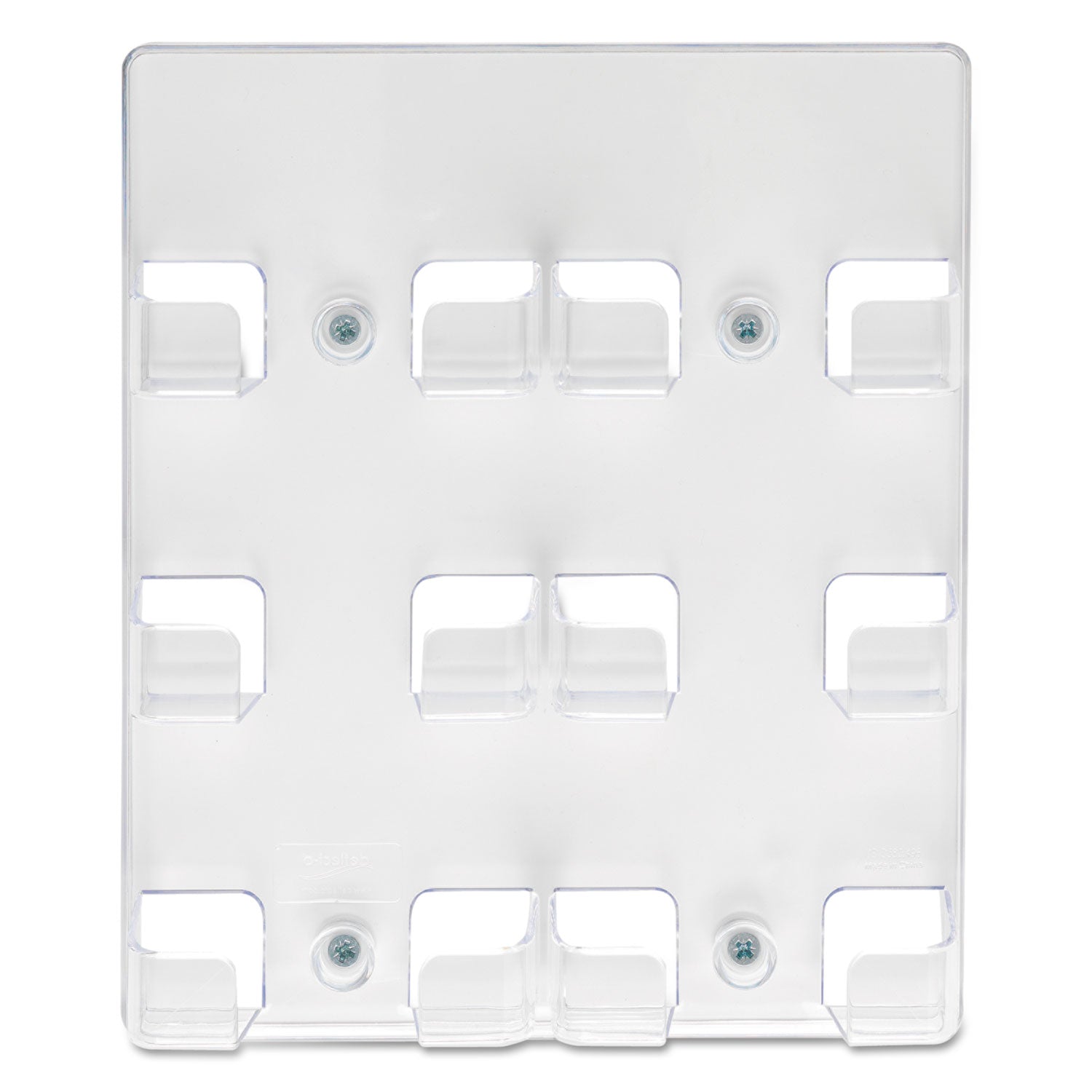deflecto® 6-Pocket Business Card Holder, Holds 480 Cards, 8.5 X 1.63 X 9.75, Plastic, Clear