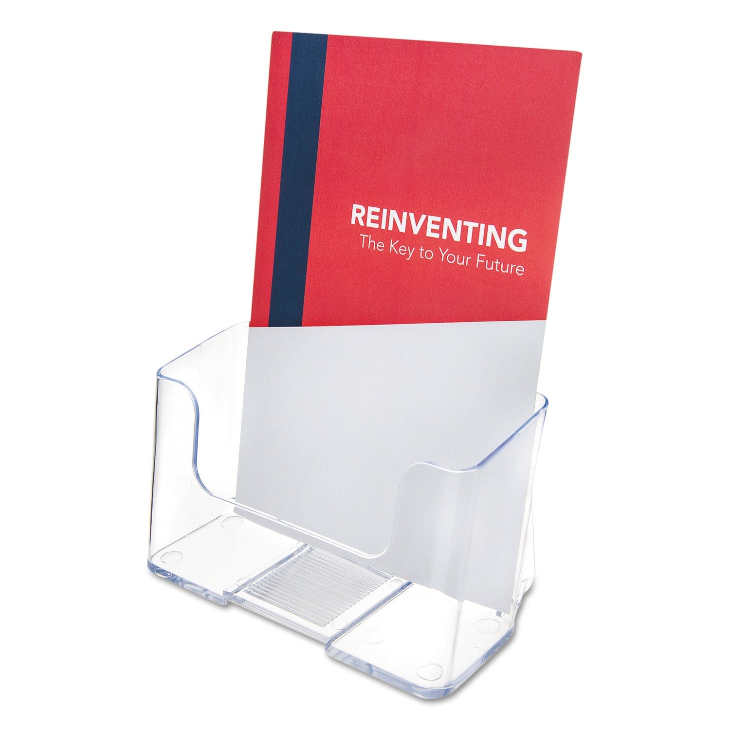 deflecto® Docuholder For Countertop/wall-Mount, Booklet Size, 6.5w X 3.75d X 7.75h, Clear